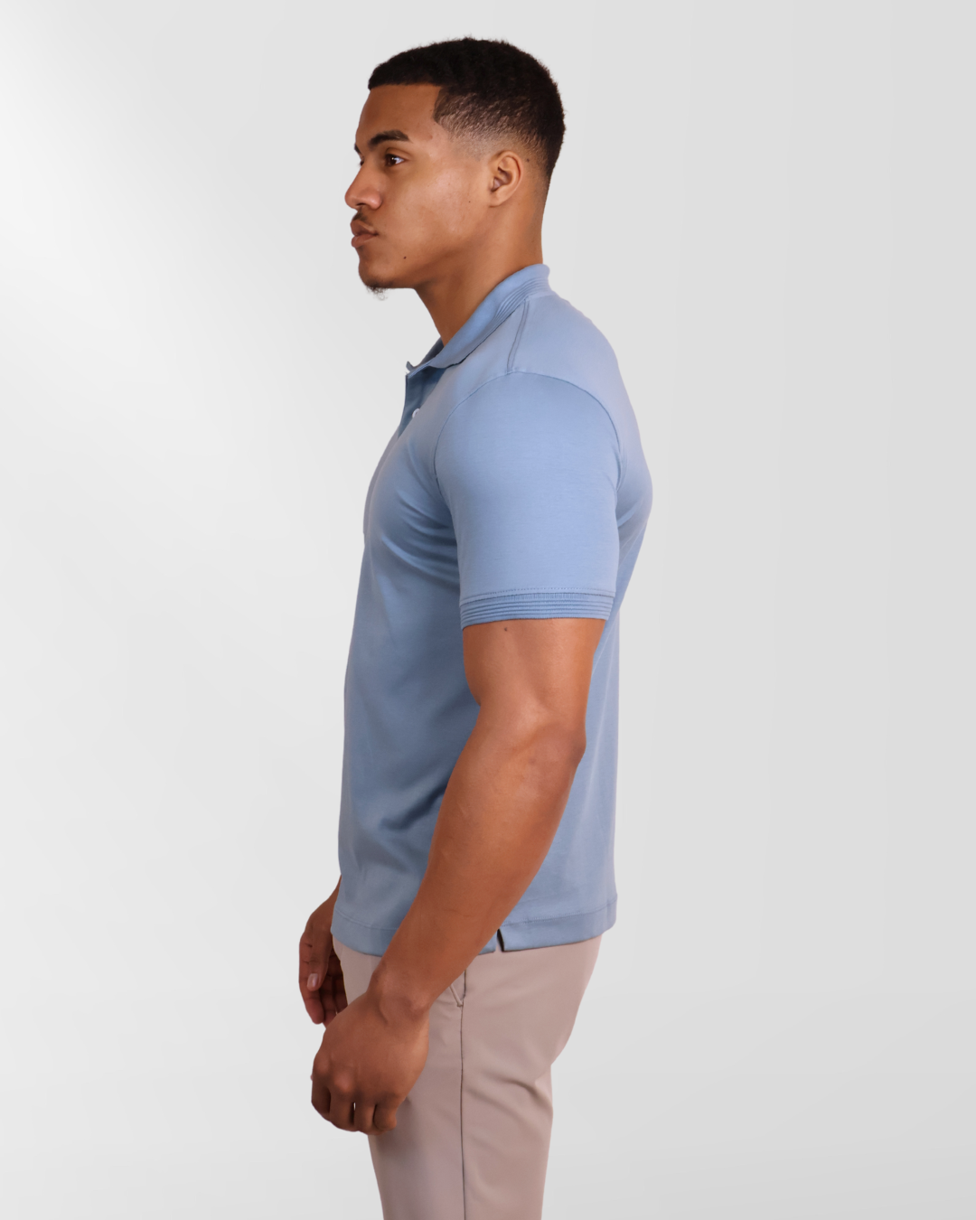 Mercesized Poloshirt blue