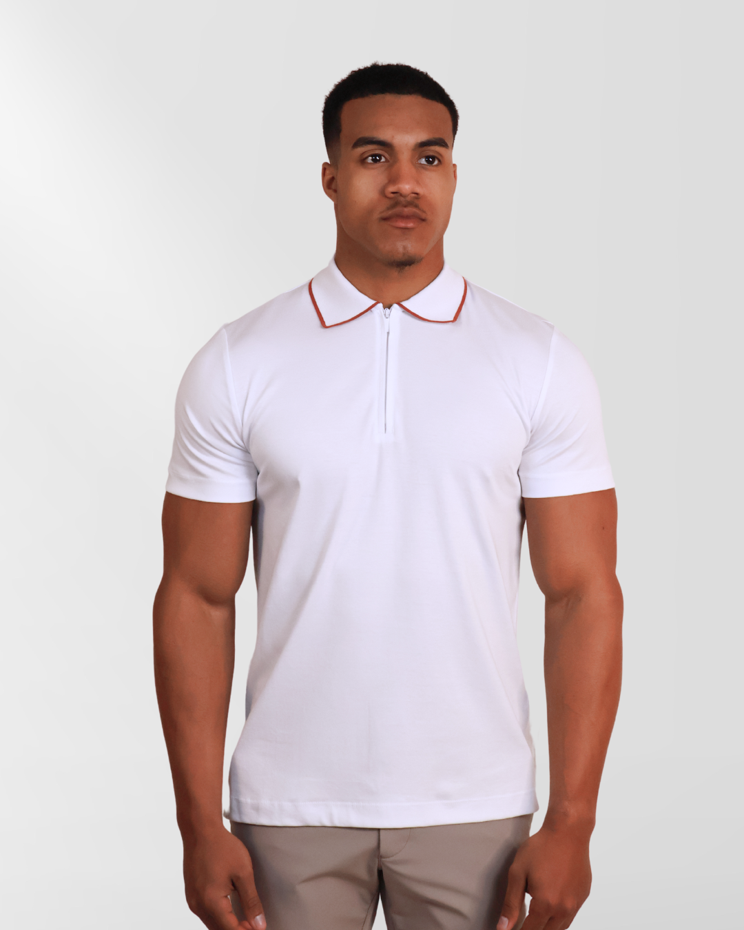 Zipped Poloshit White Tile