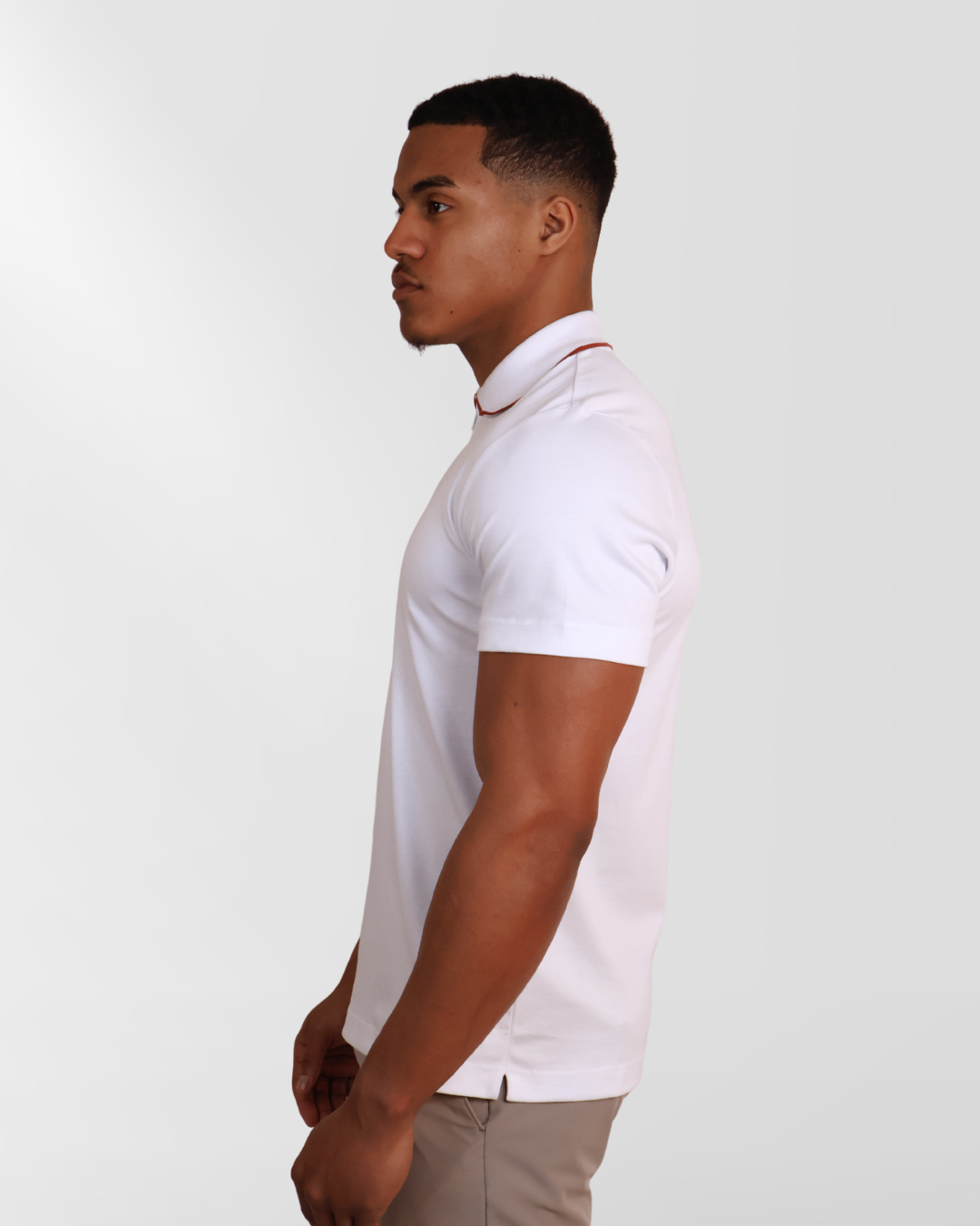 Zipped Poloshit White Tile