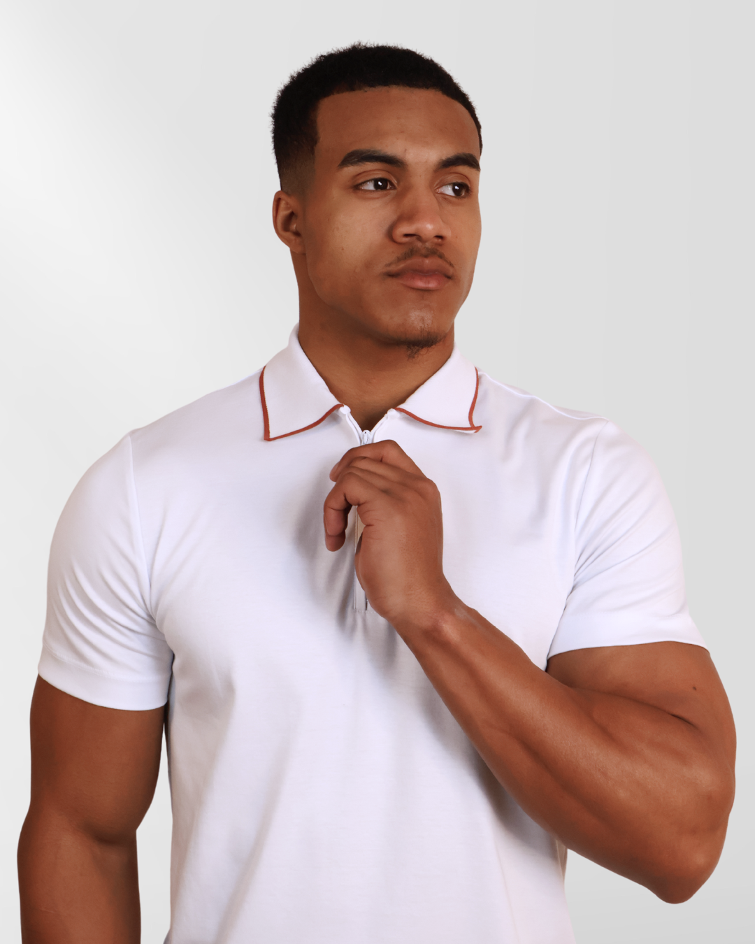 Zipped Poloshit White Tile