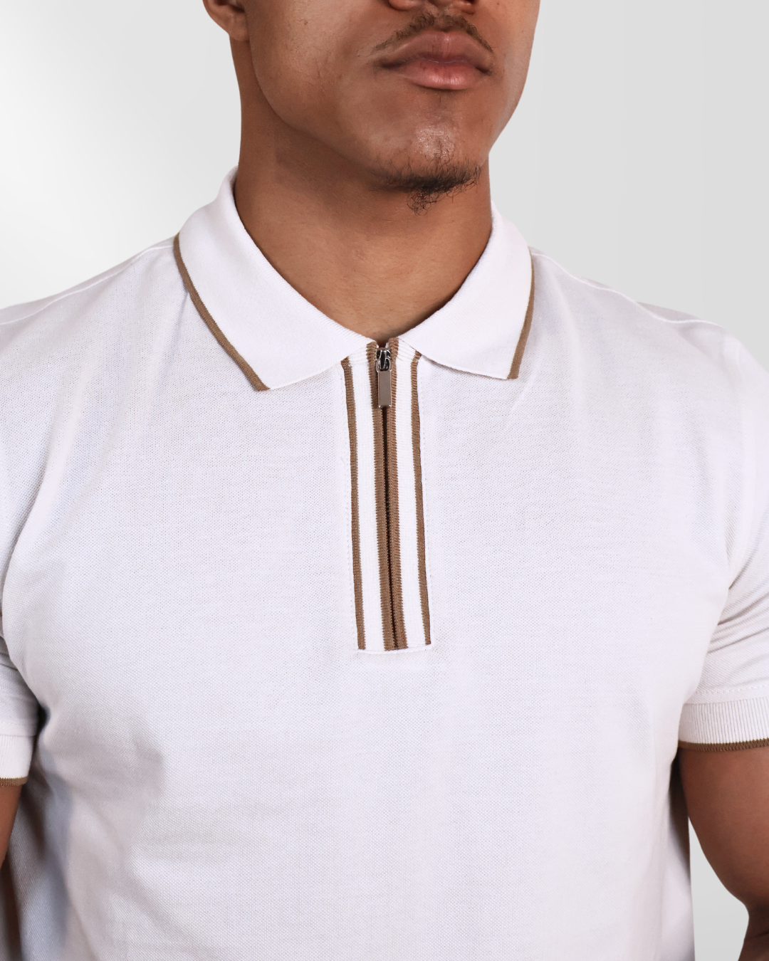 Zipped Poloshirt