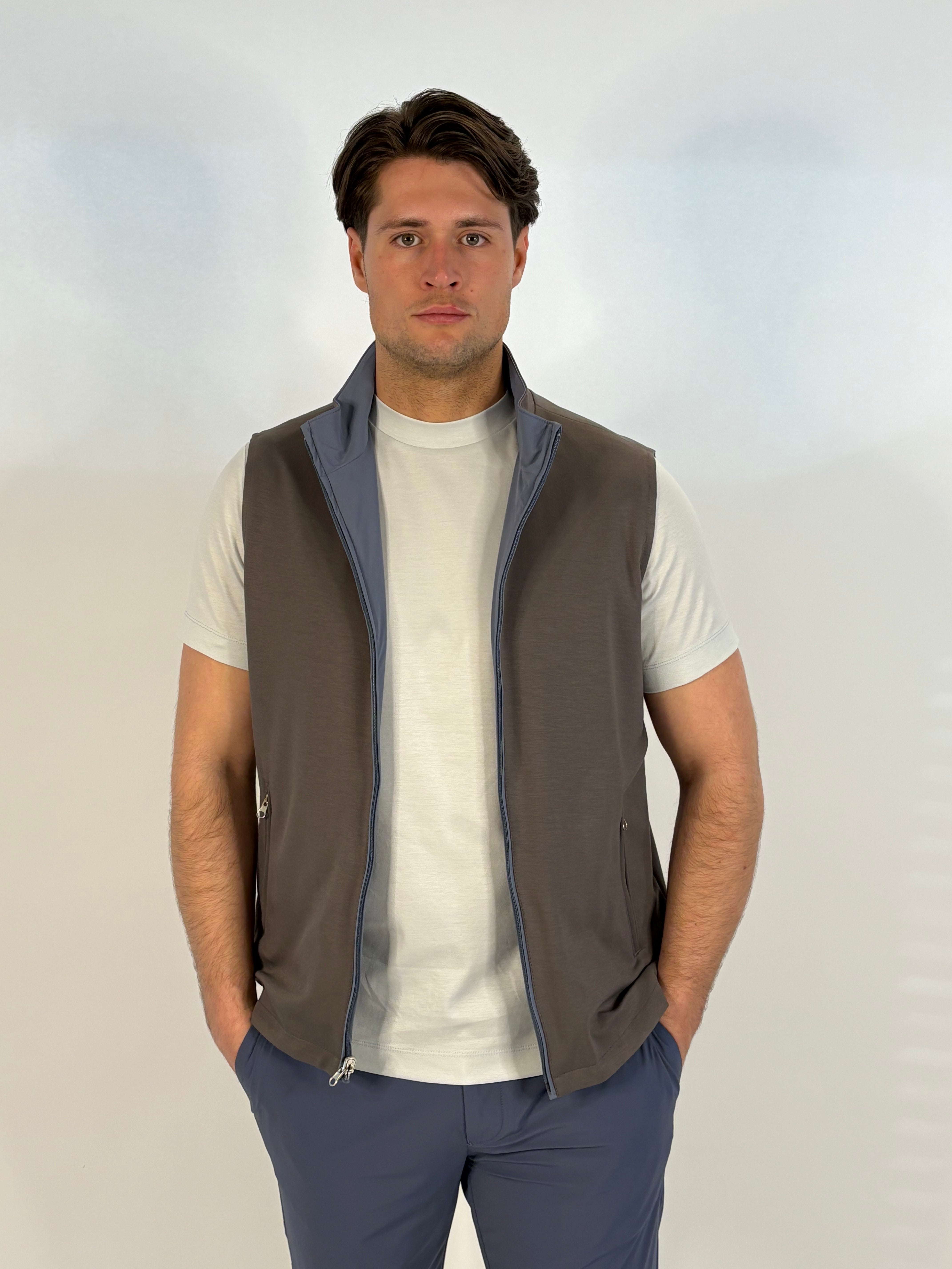 Marfélli Two-Sides Gilet Indigo/Grey