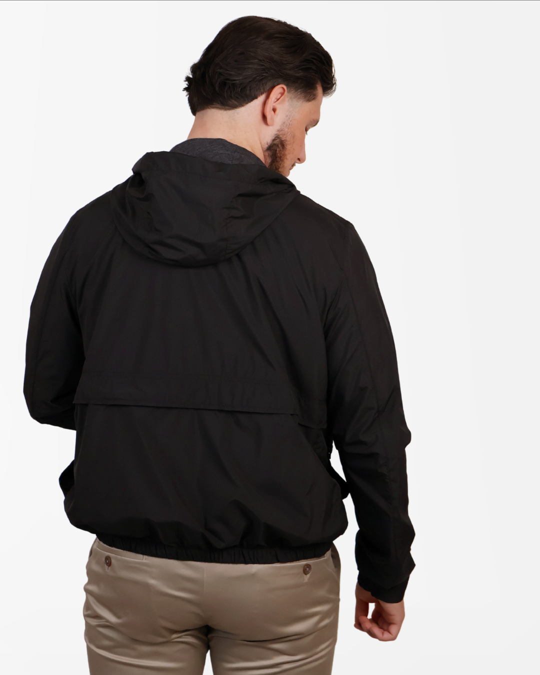 Hooded Summer Jacket Black