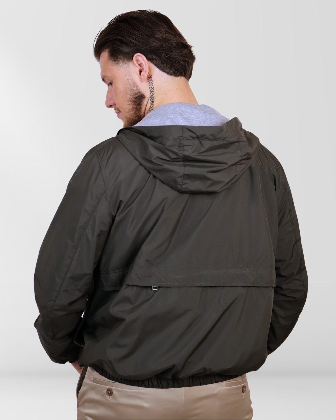 Hooded Summer Jacket Dark Green