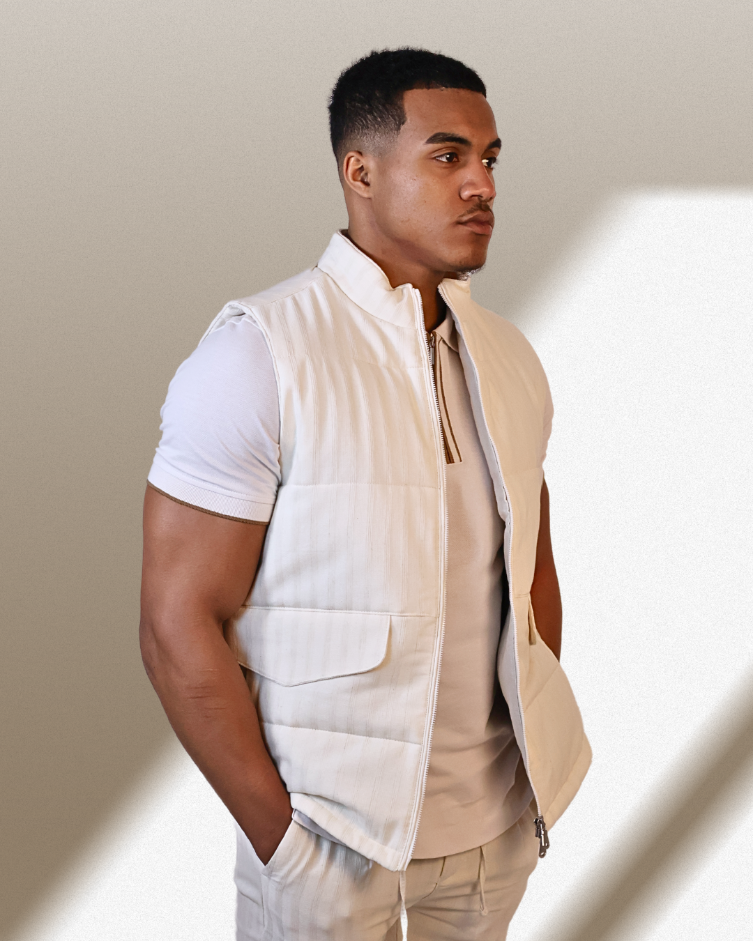 Linnen Bodywarmer