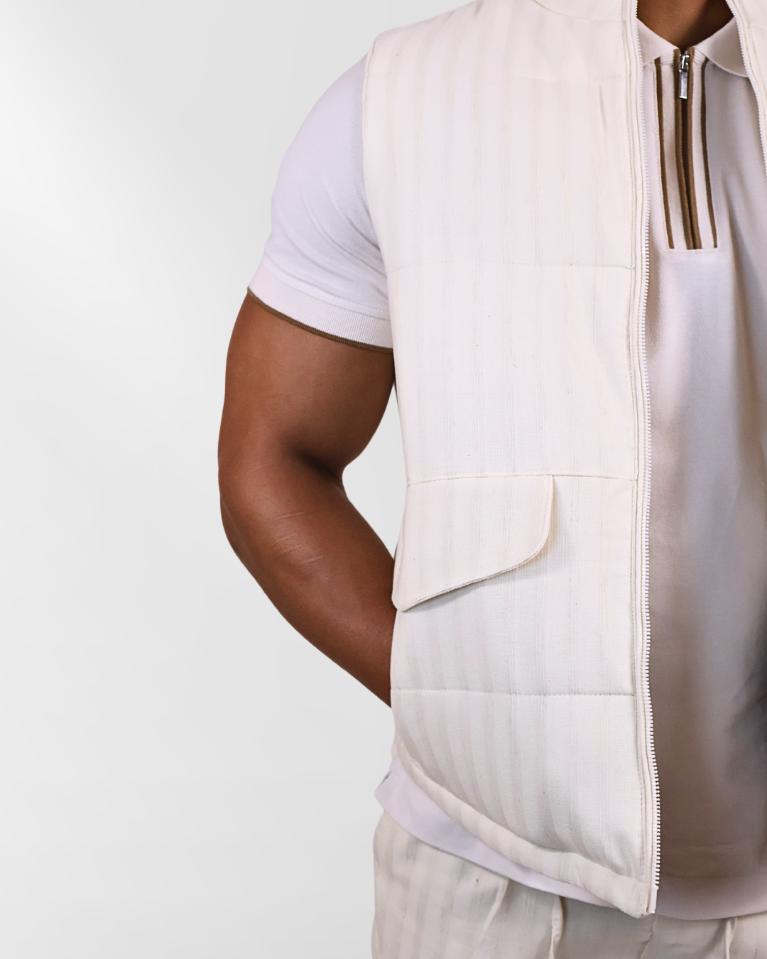 Linnen Bodywarmer