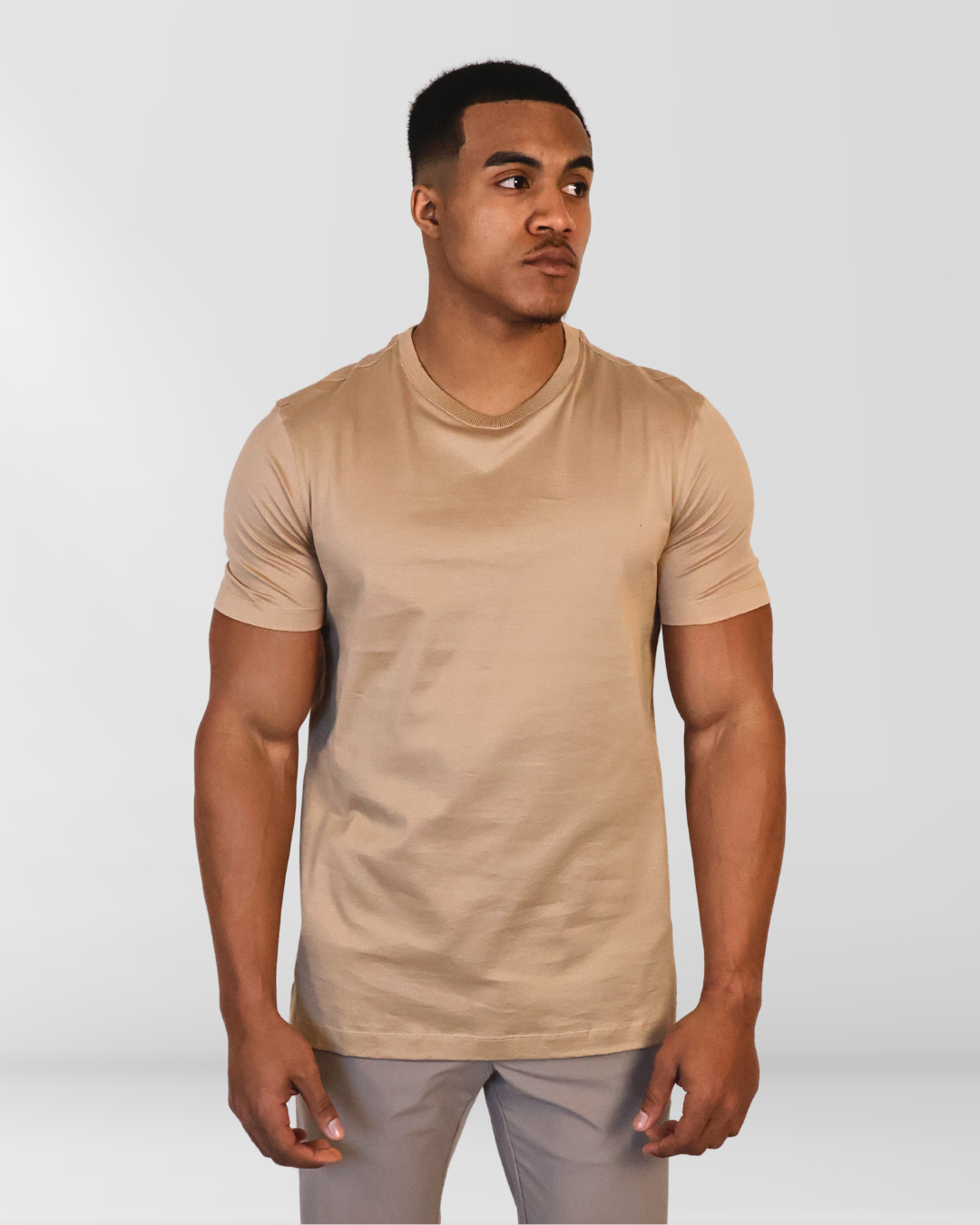 Mercesized T-Shirt Sand