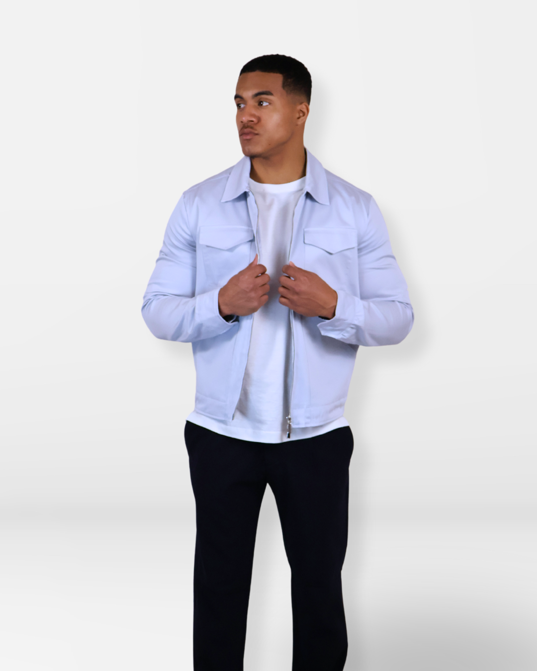 Cargo Jacket Light Blue