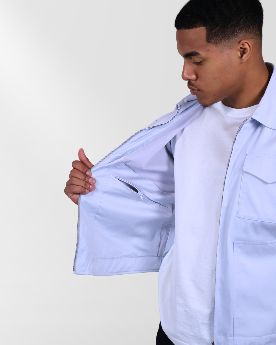 Cargo Jacket Light Blue