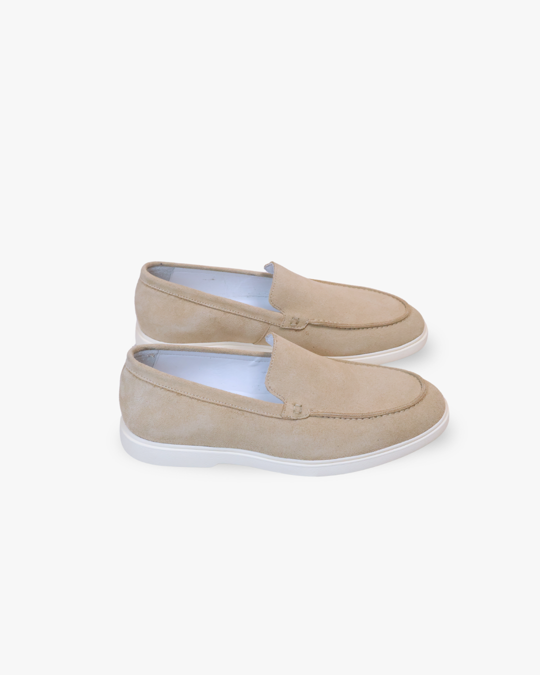 Suede Loafers Beige
