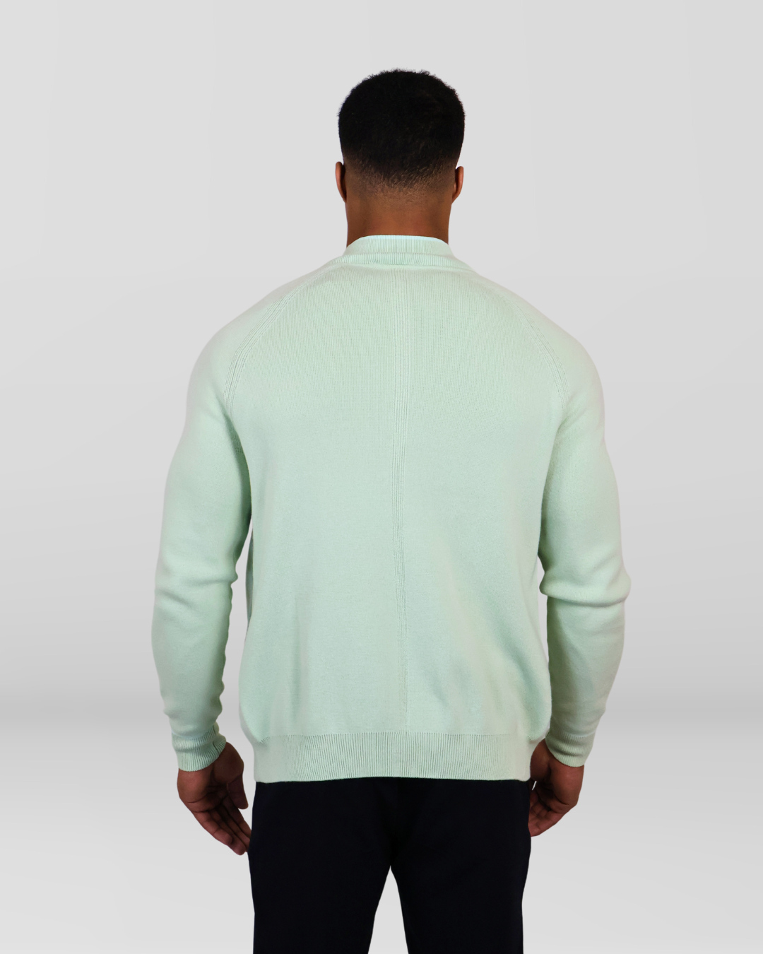 Slim-fit Cashmere Vest Met Dubbele Rits Mint