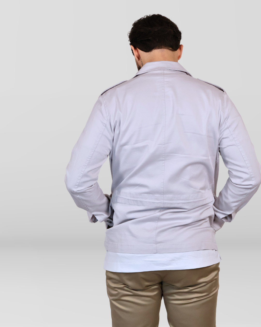 Jack Met Knopen Light Grey