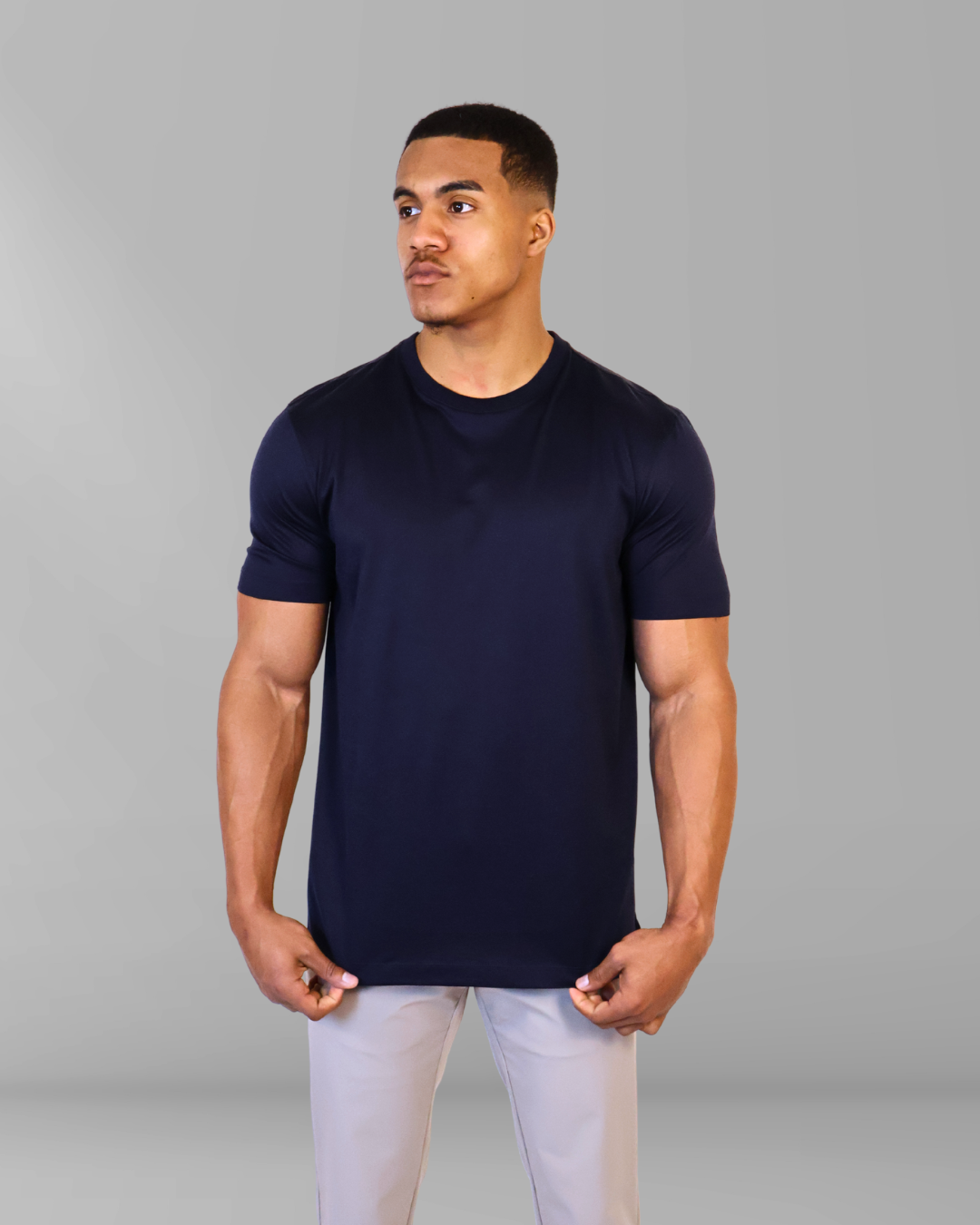 Mercesized T-Shirt Navy