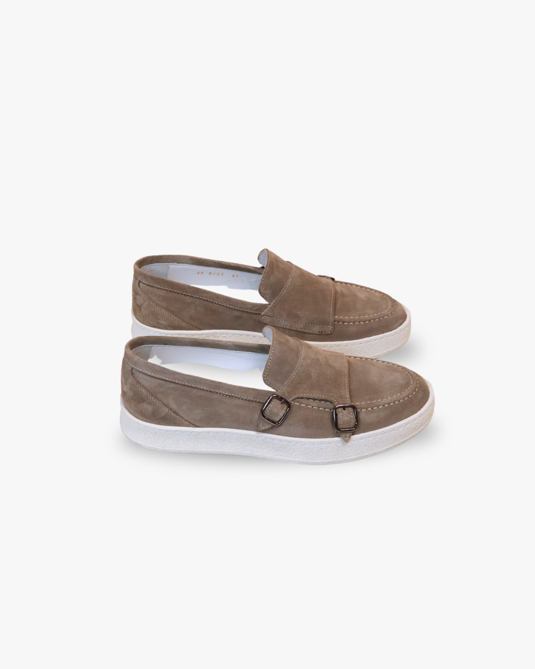 Loafers met Gesp Taupe