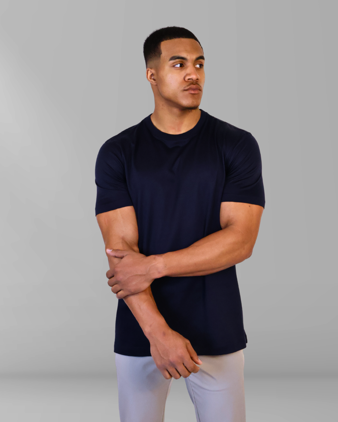 Mercesized T-Shirt Navy