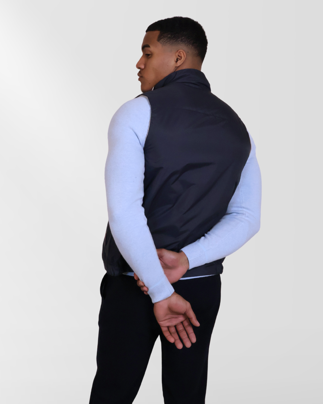 Dubbelzijdige Bodywarmer Navy/Beige