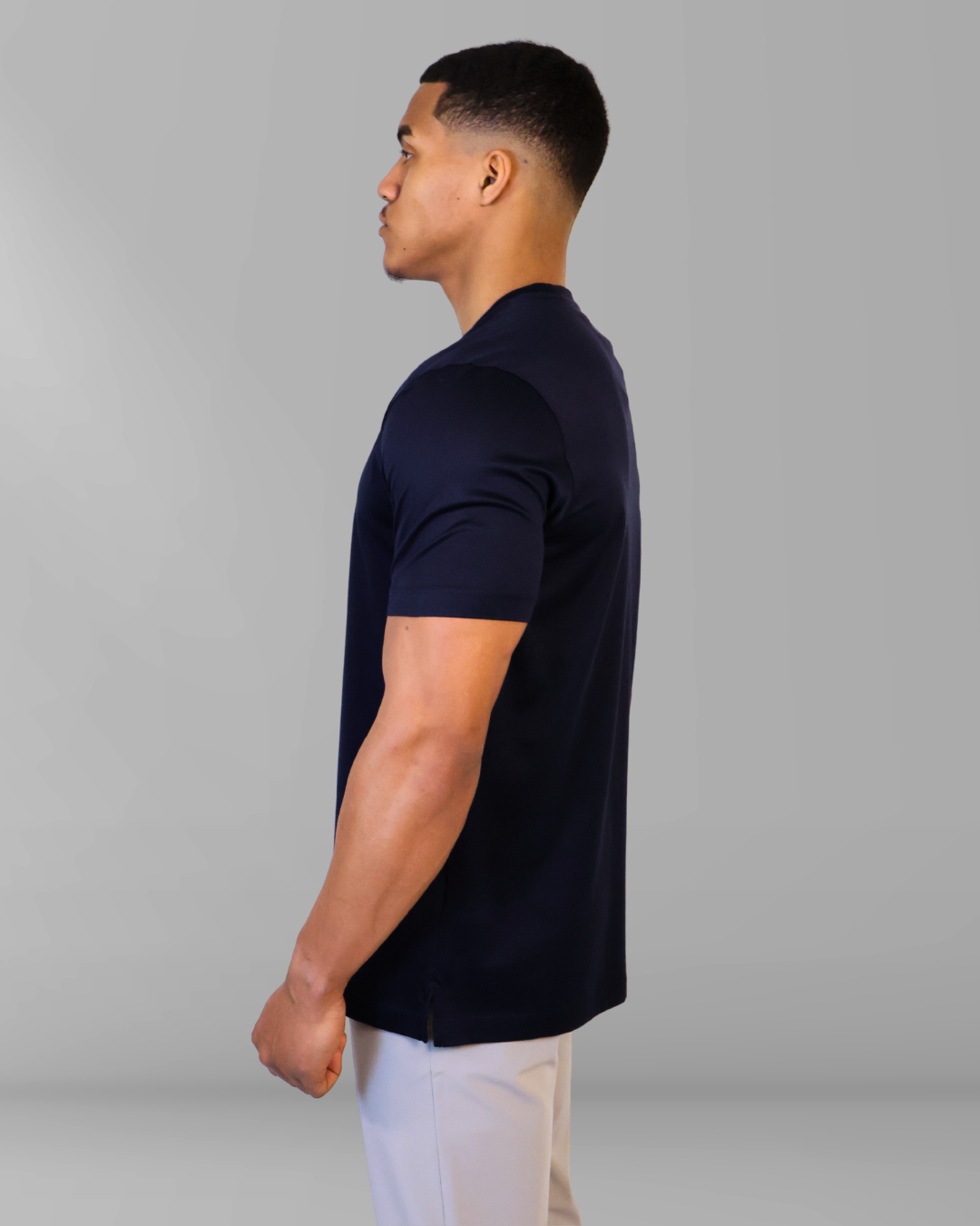 Mercesized T-Shirt Navy