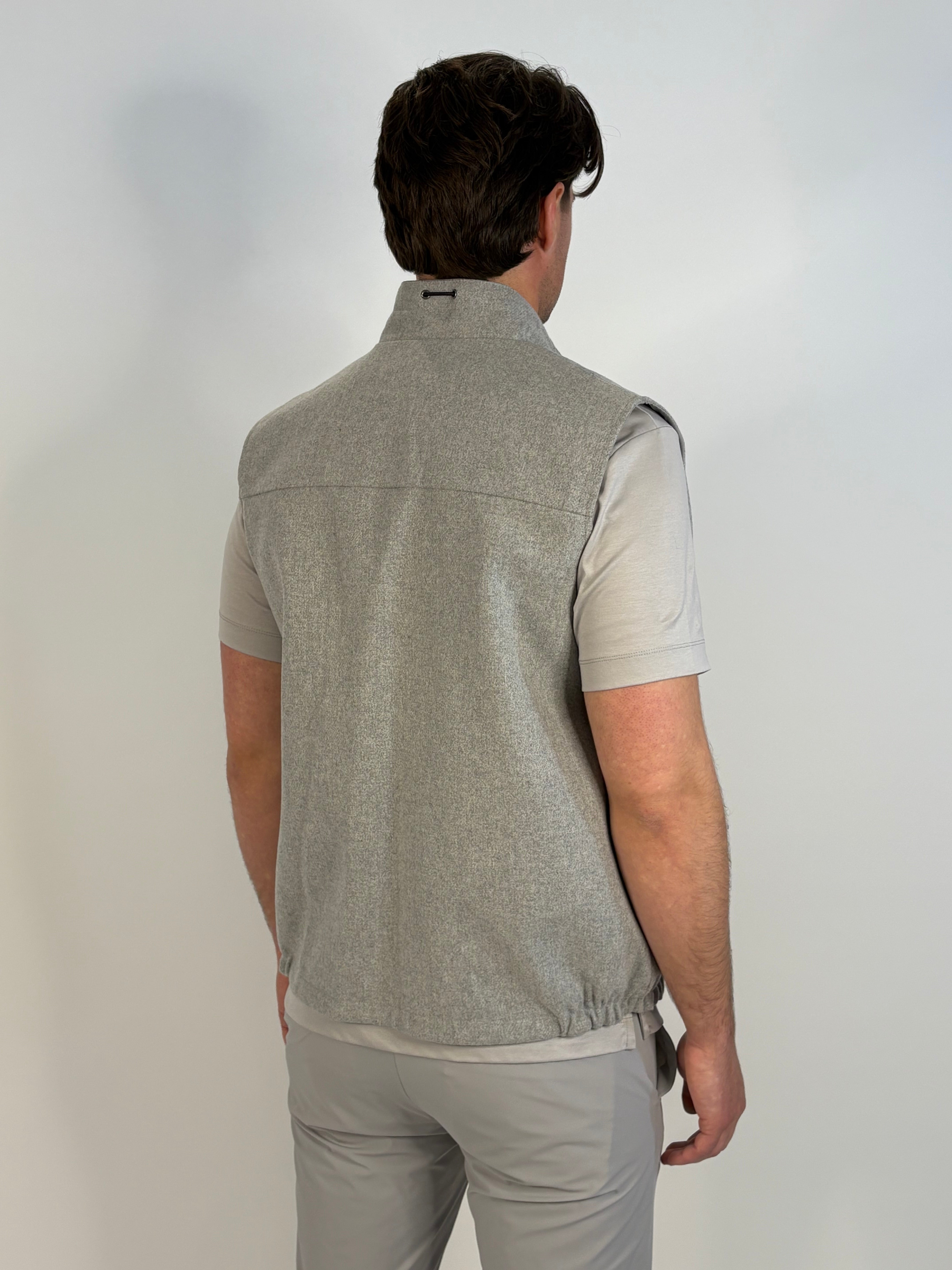 Marfélli Two-Sides Brushed wool Gilet Grey