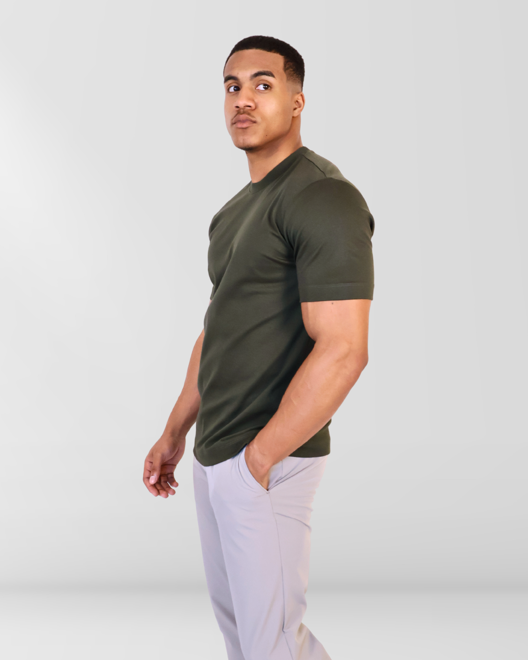 Mercesized T-Shirt Dark Green