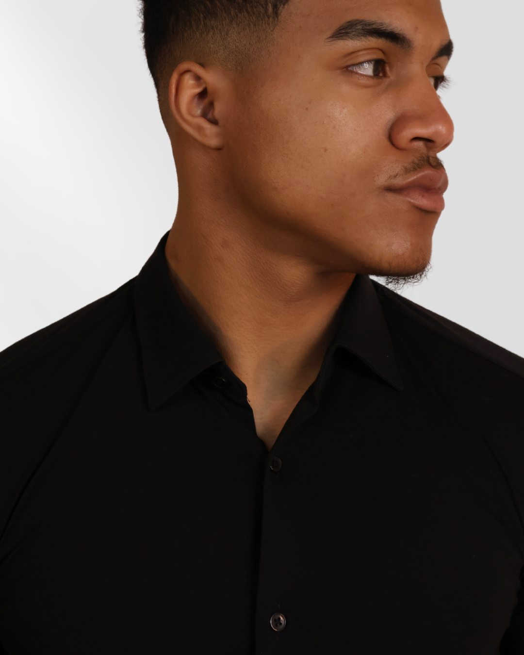 Stretch Overhemd Black