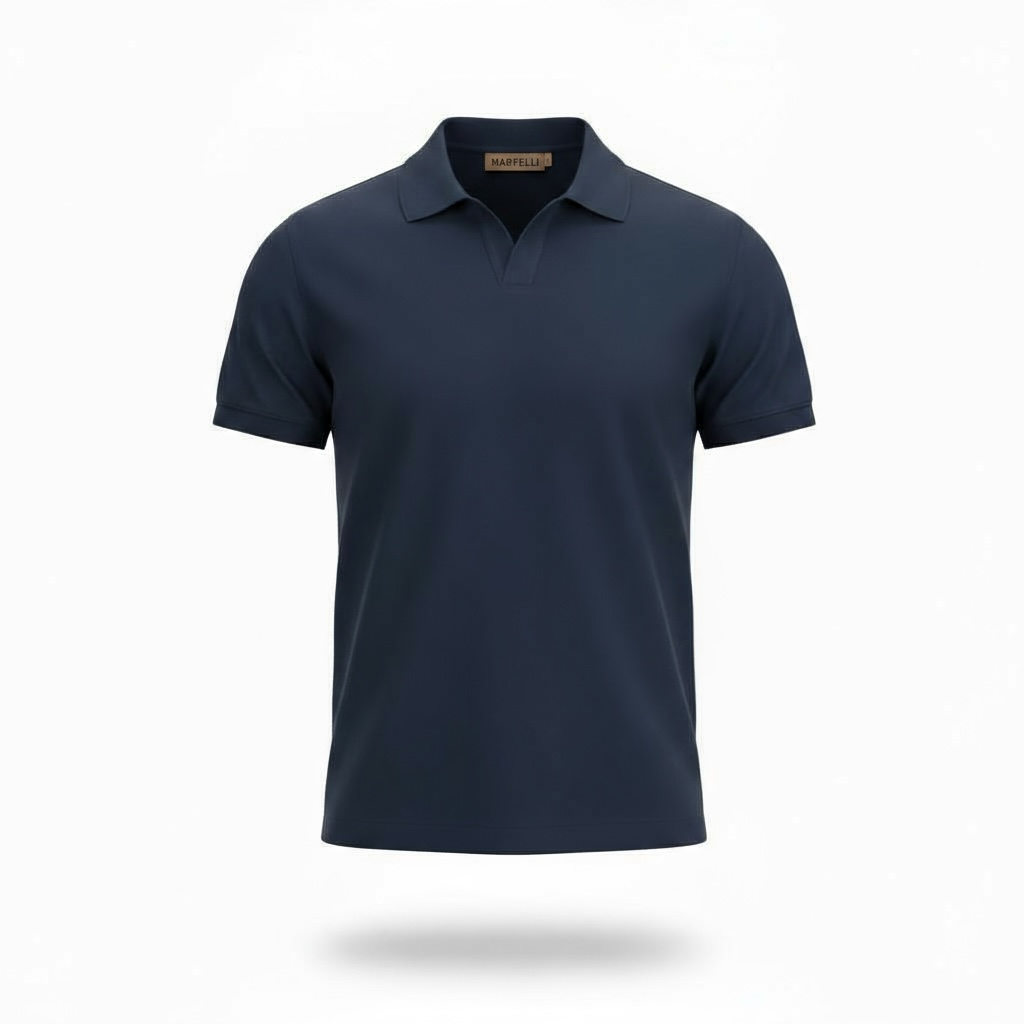 Elan Knit Polo Navy Blue