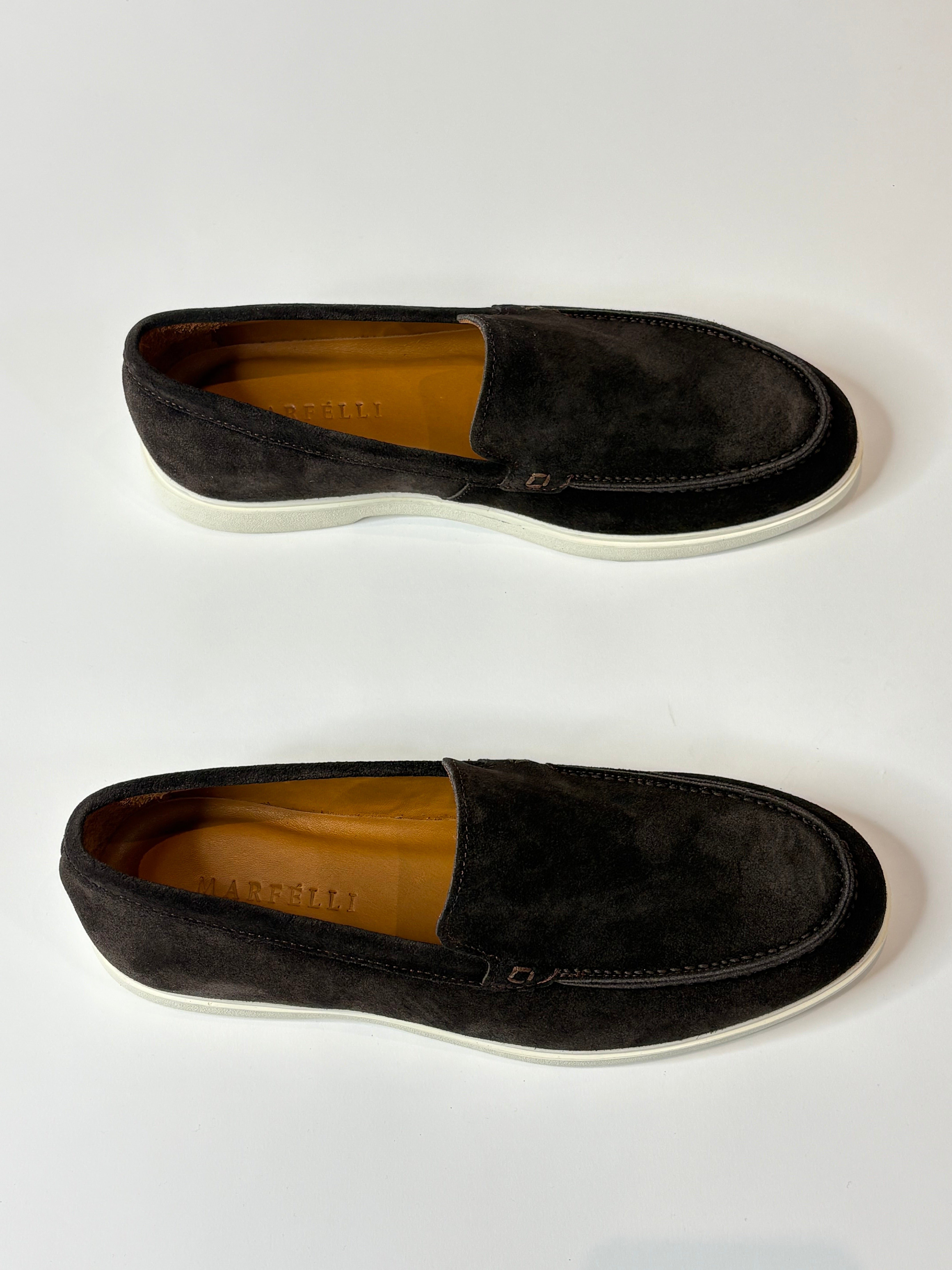 Marfélli Suede Loafers Dark Brown