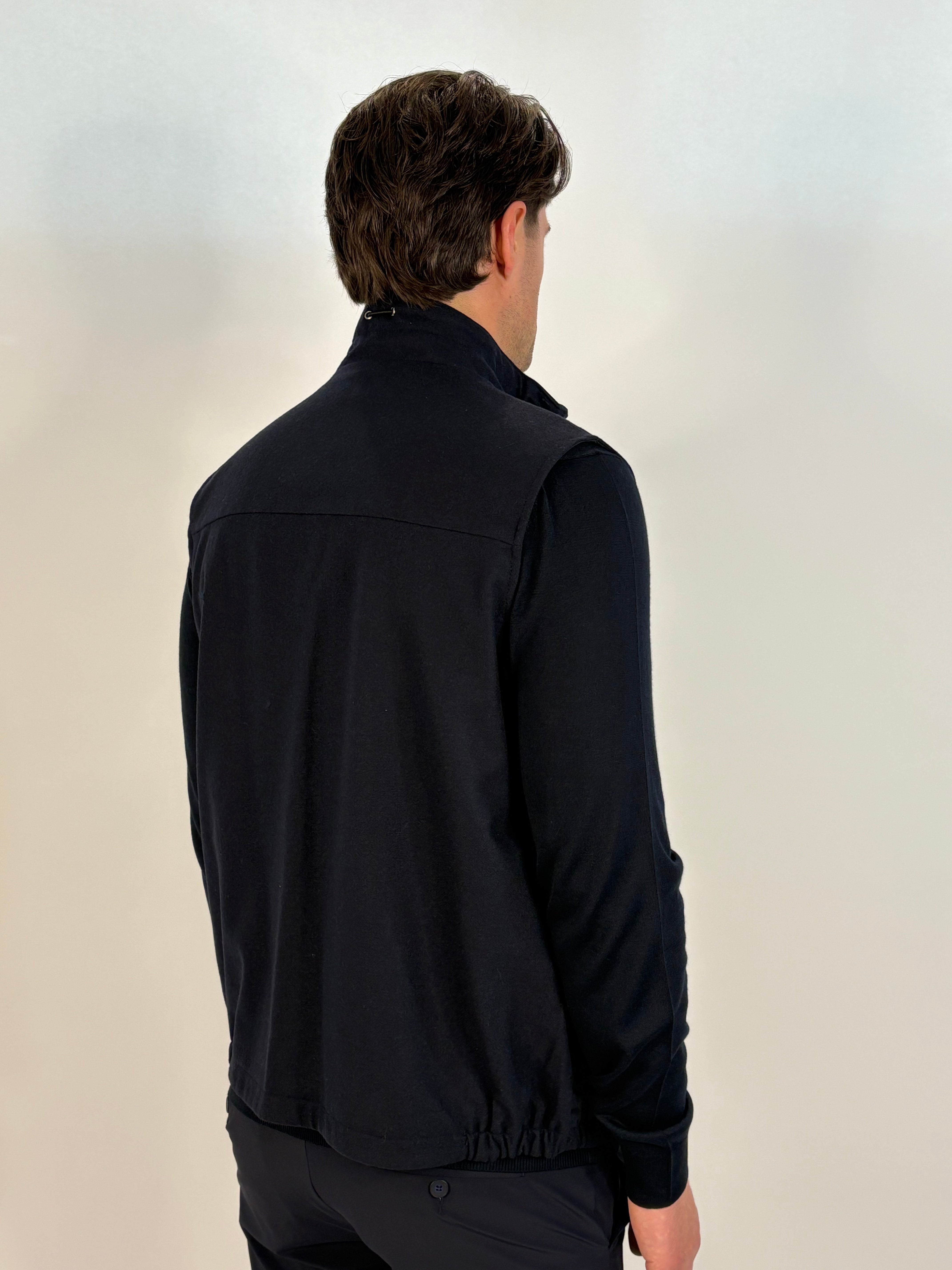 Marfélli Two-Sides Brushed wool Gilet Navy