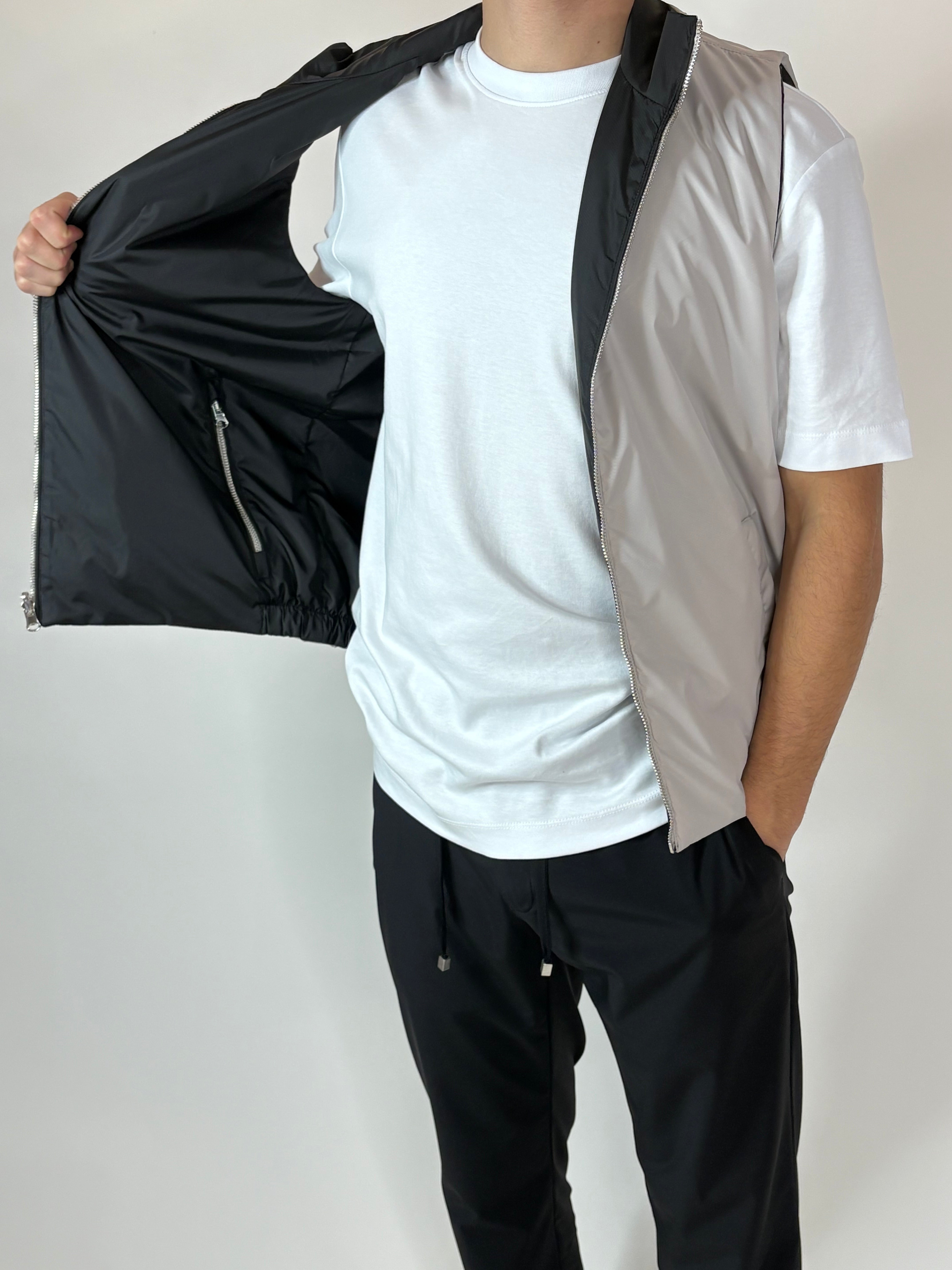 Dubbelzijdige Bodywarmer Black/Grey