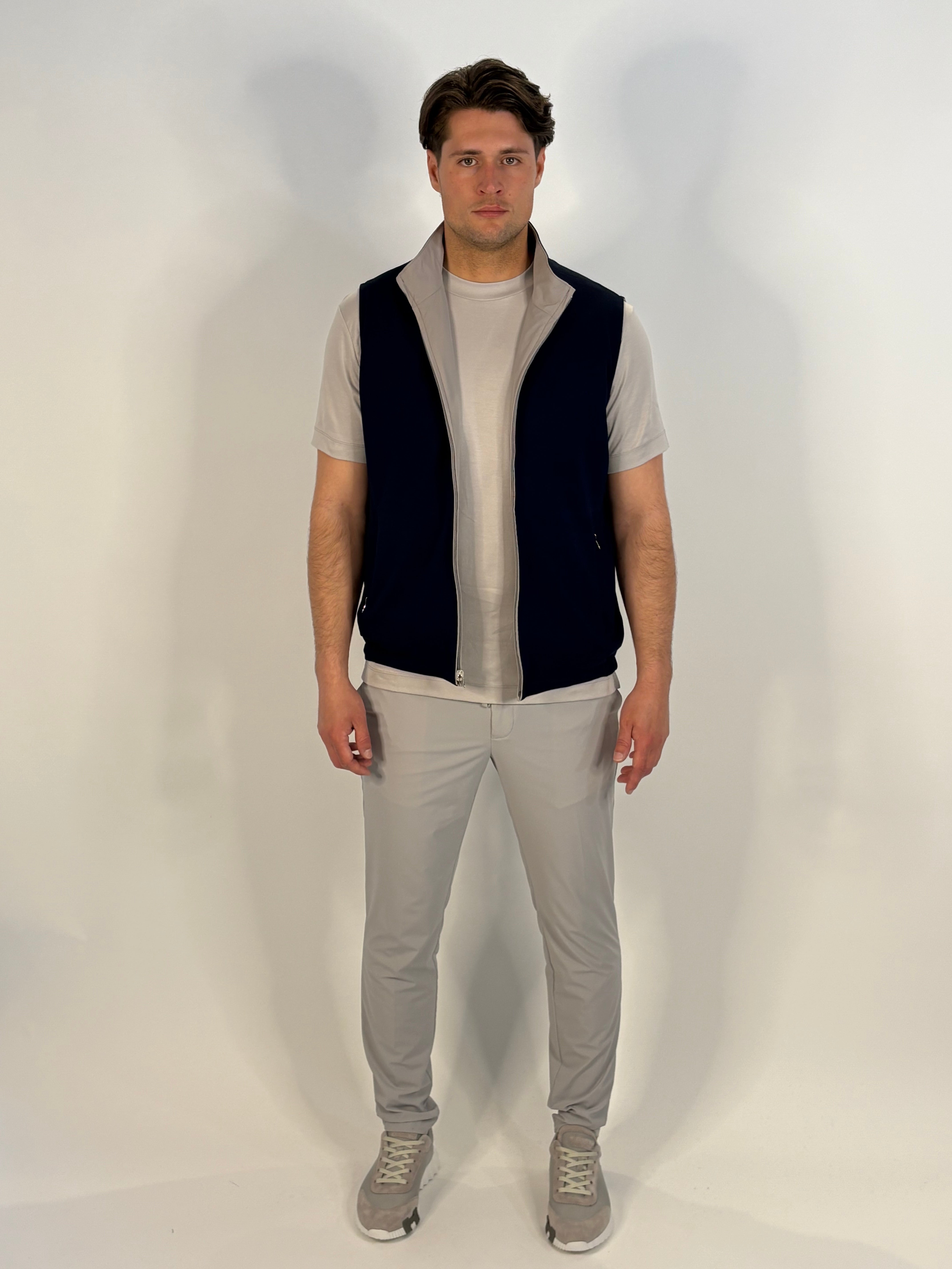 Marfélli Two-Sided Gilet Light Grey/Navy
