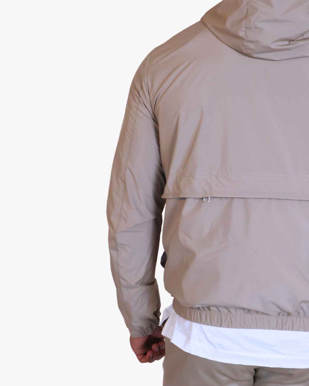 Hooded Summer Jacket Beige