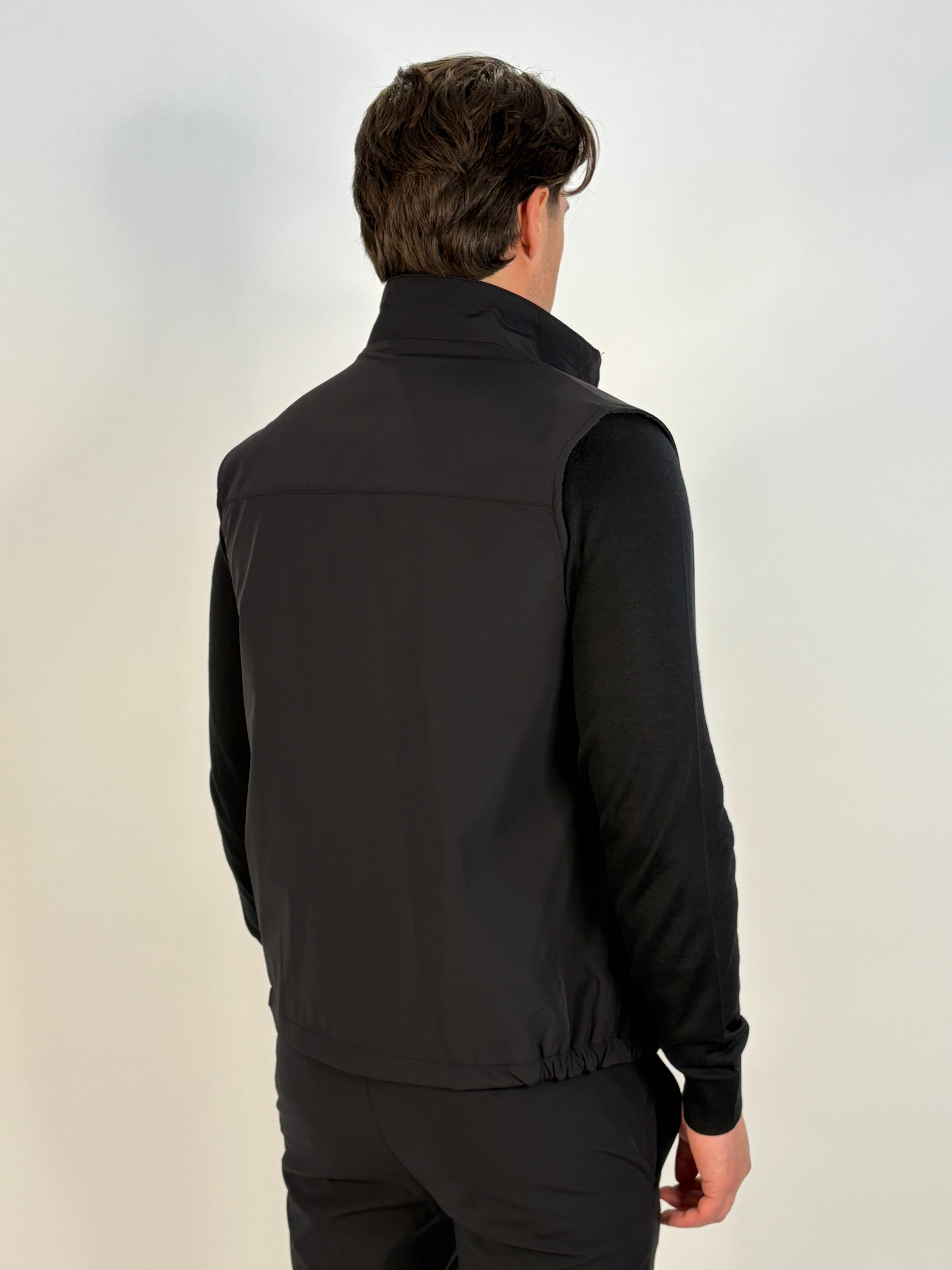 Marfélli Two-Sides Brushed wool Gilet Black