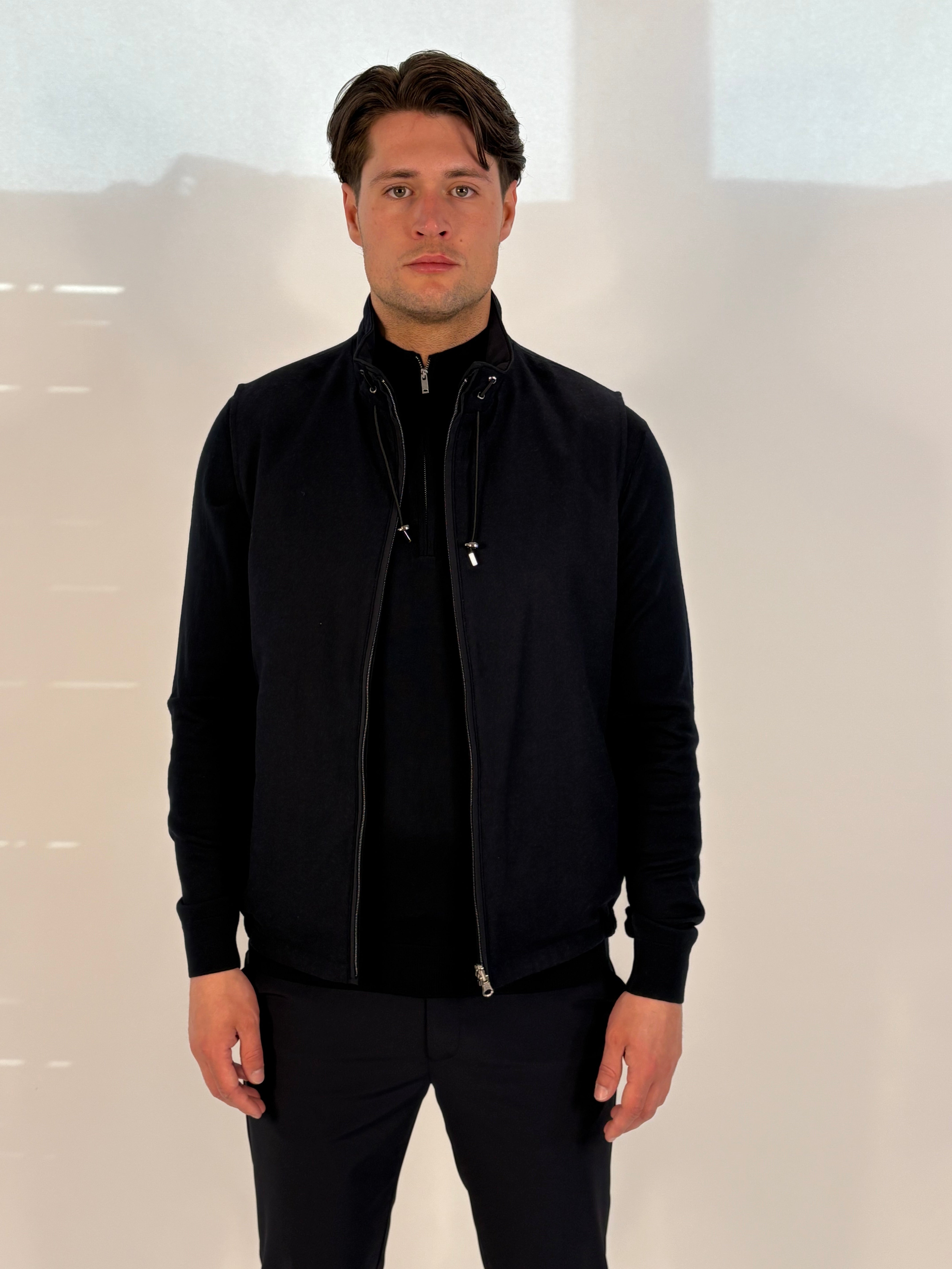 Marfélli Two-Sides Brushed wool Gilet Navy