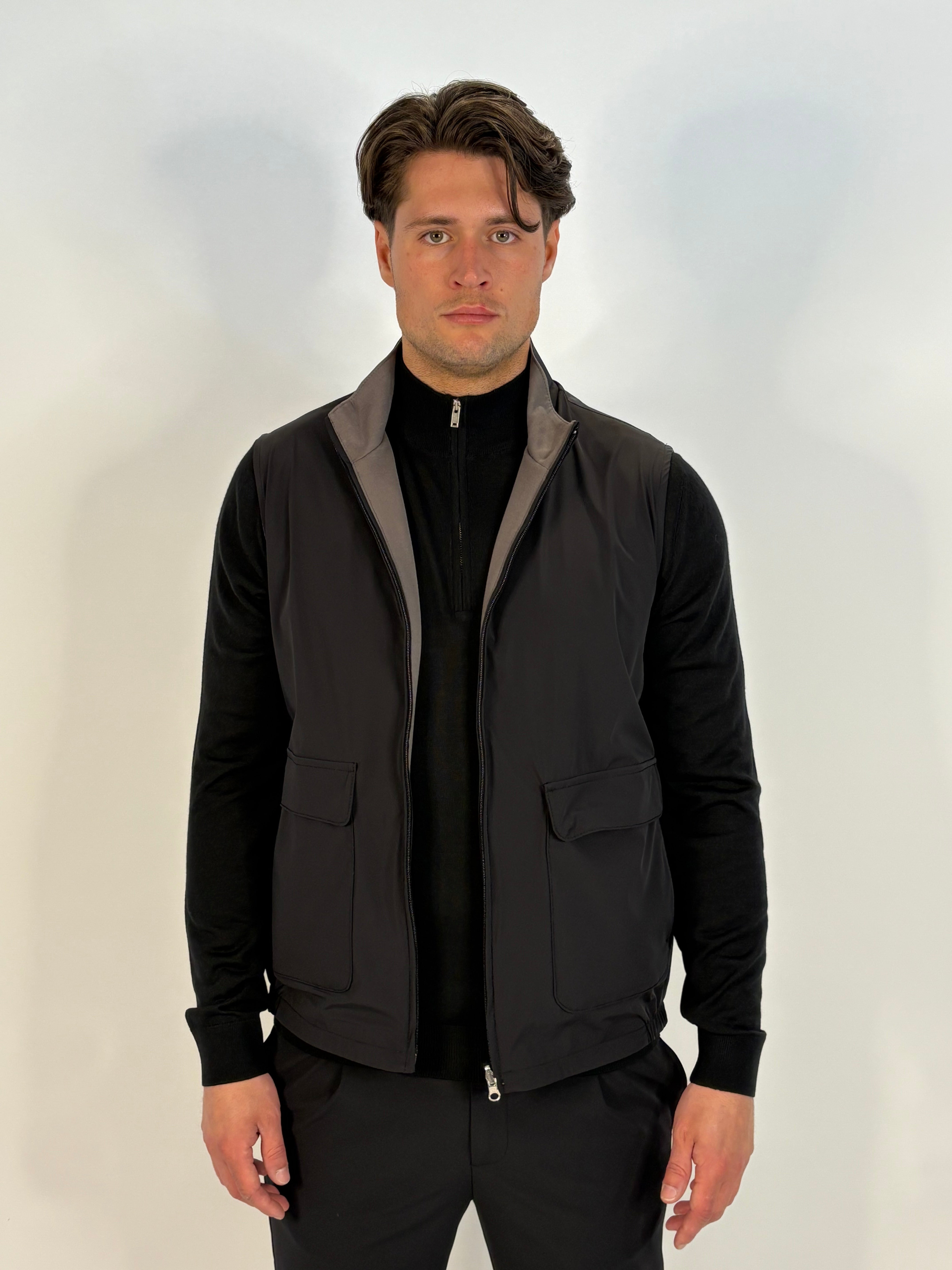 Marfélli Two-Sides Gilet Black/Grey