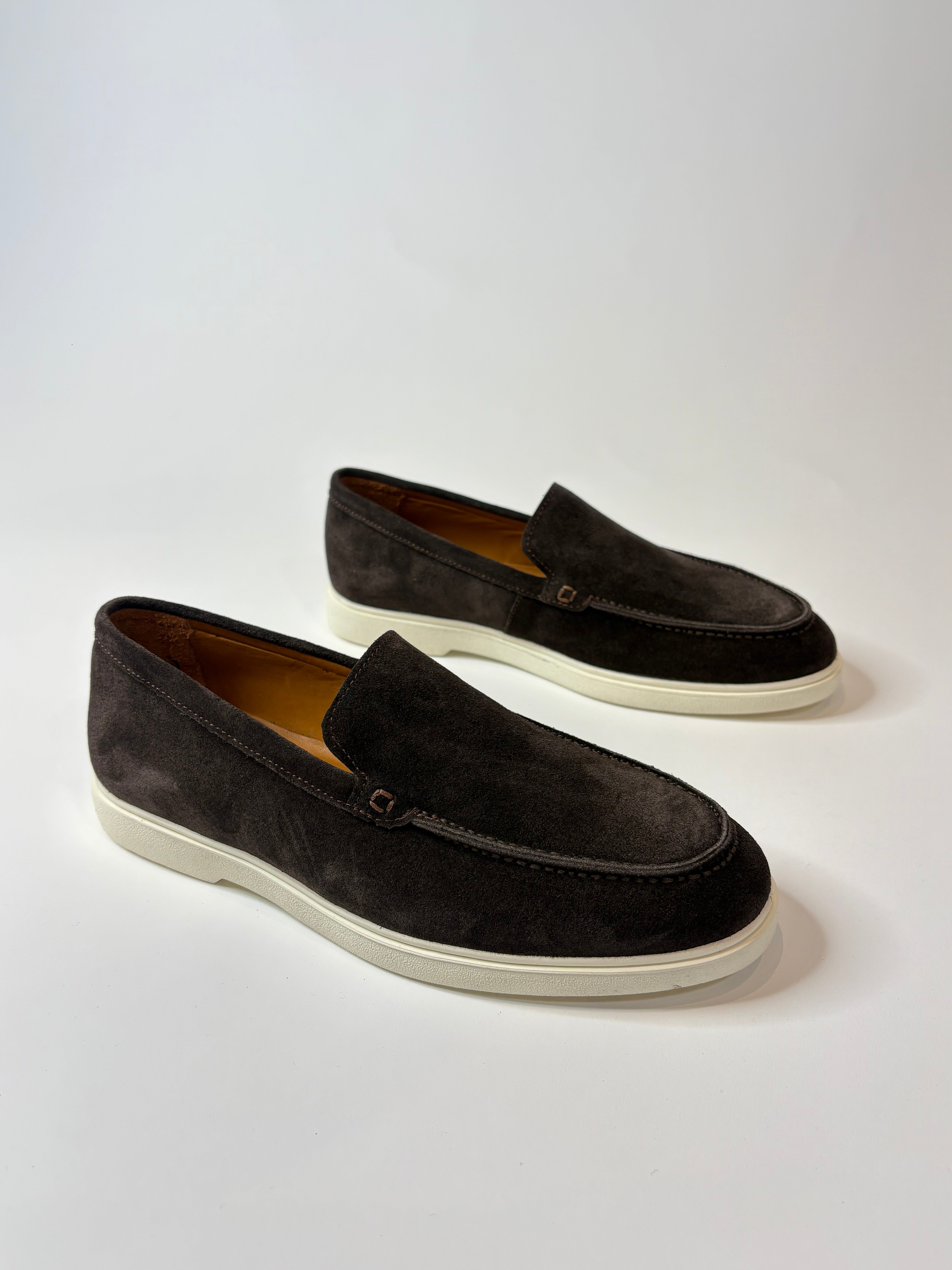 Marfélli Suede Loafers Dark Brown