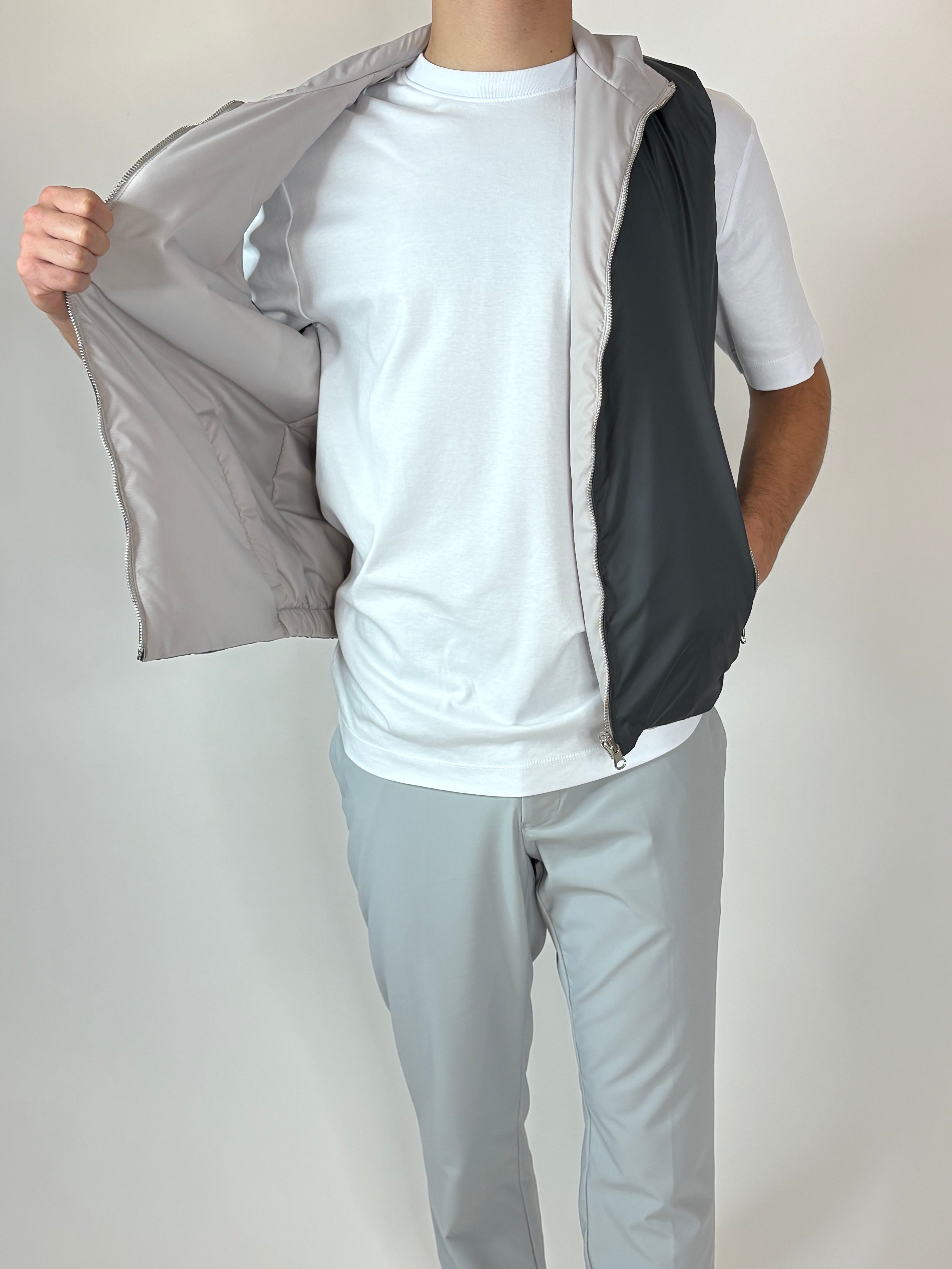 Dubbelzijdige Bodywarmer Antraciet