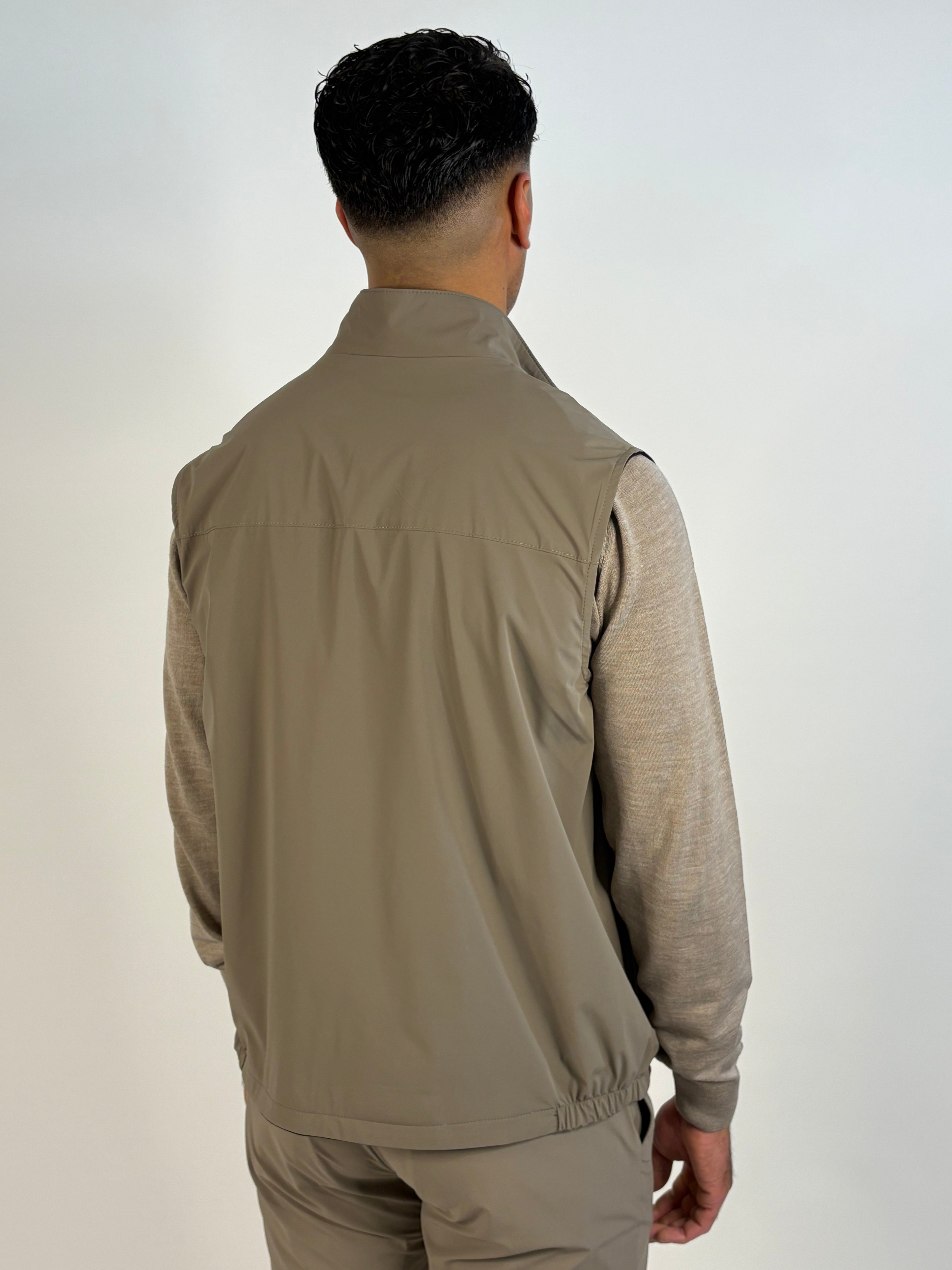Marfélli Two-Sides Gilet Taupe/Black