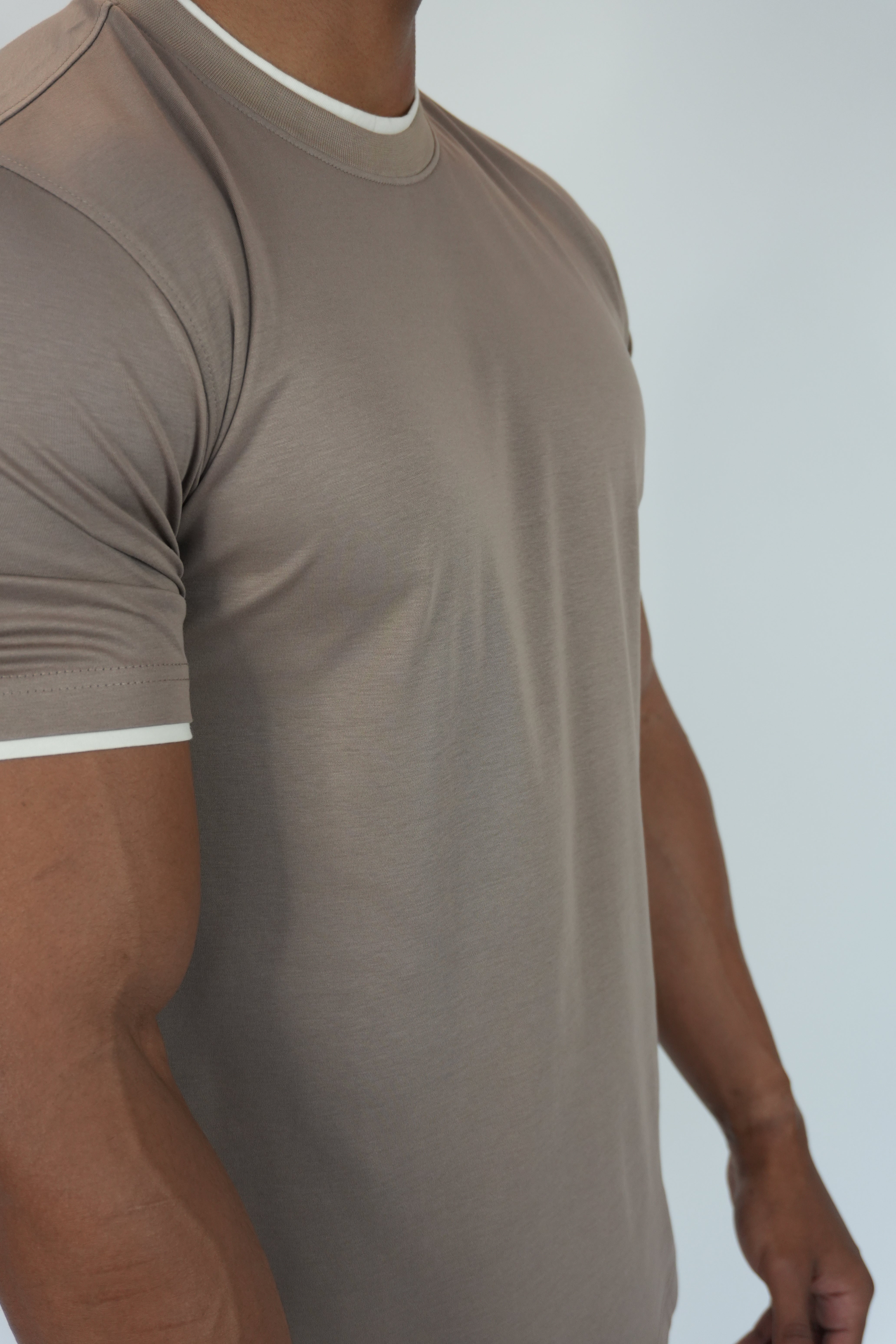 Crew Neck T-Shirt Taupe