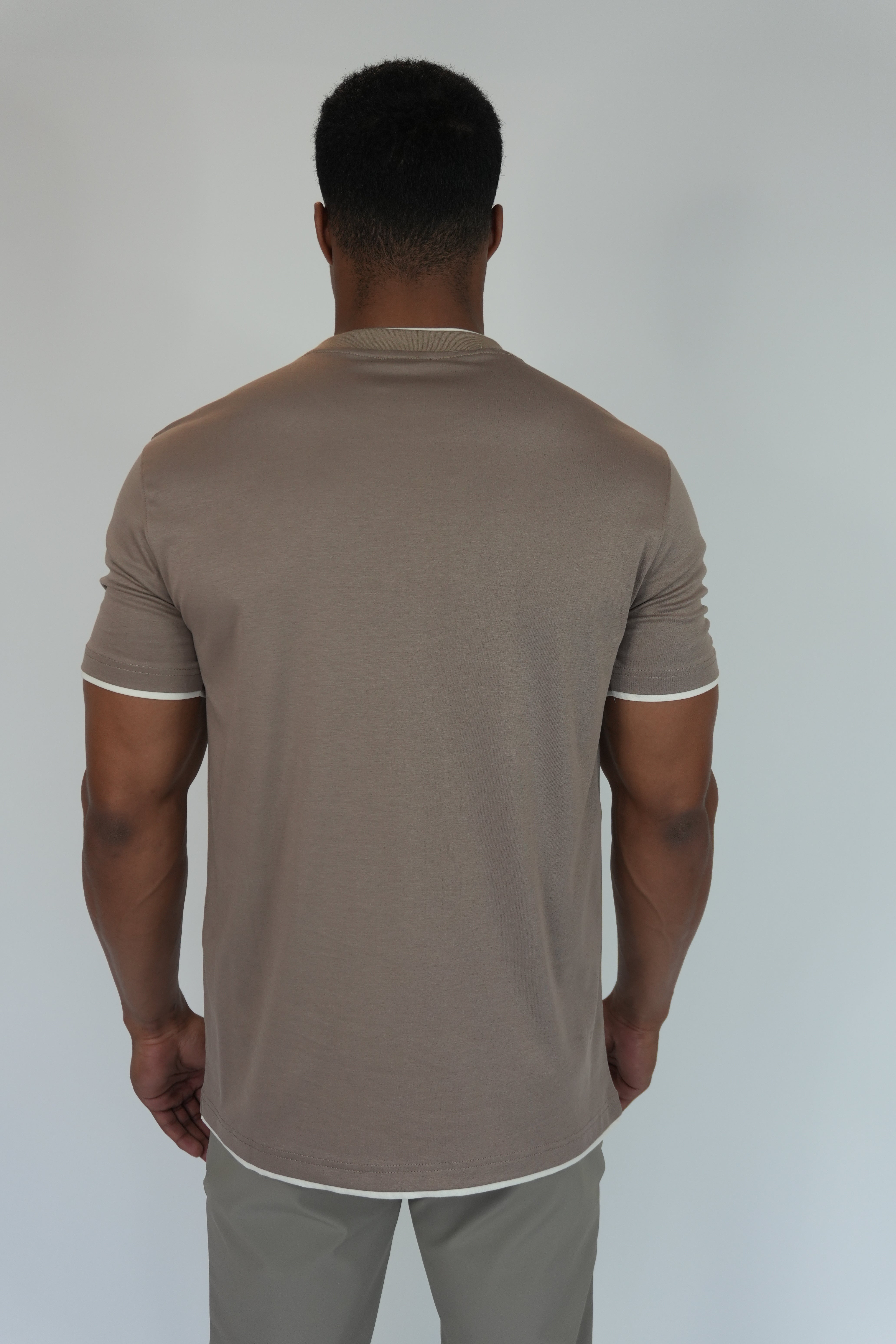 Crew Neck T-Shirt Taupe