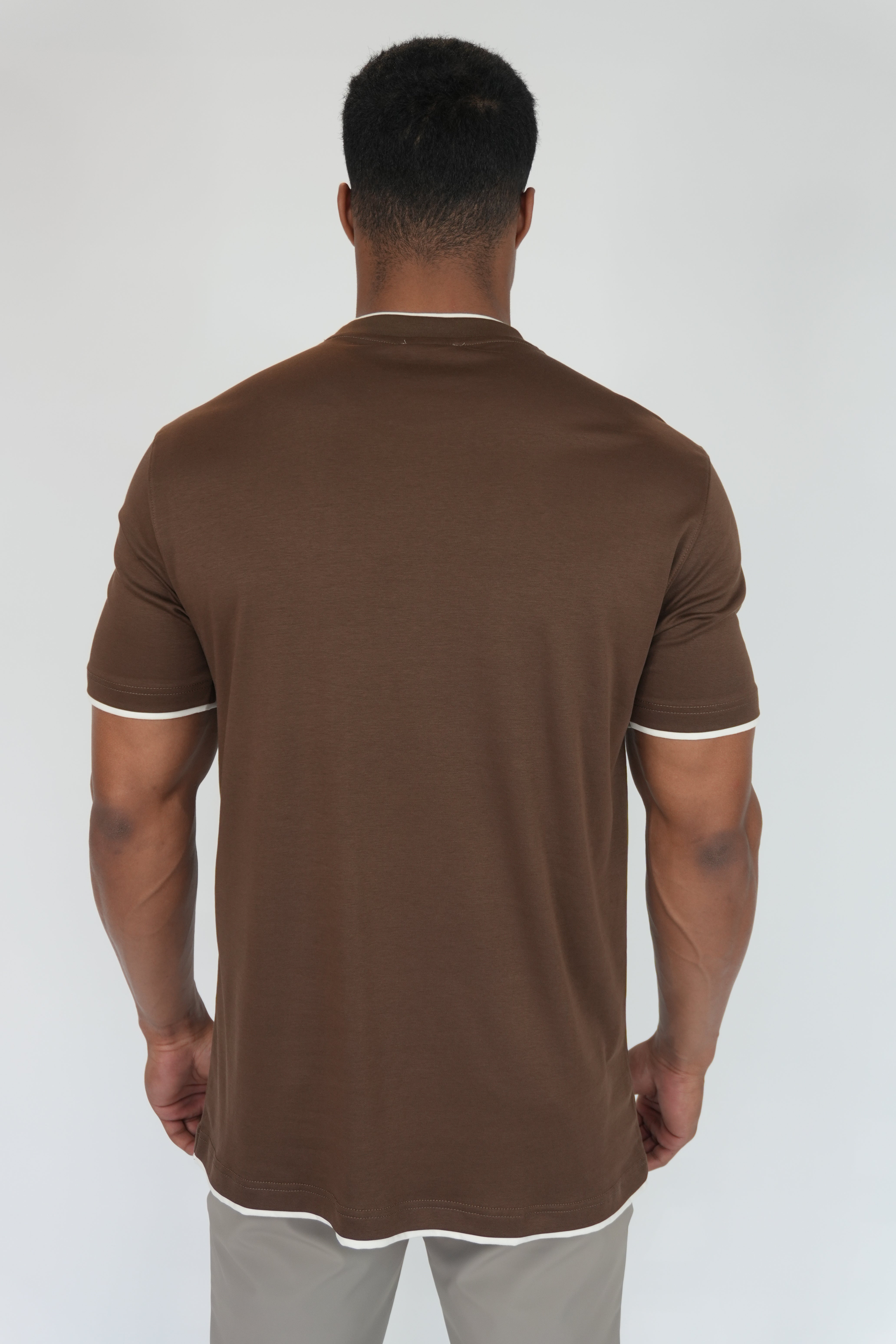 Crew Neck T-Shirt Dark Brown