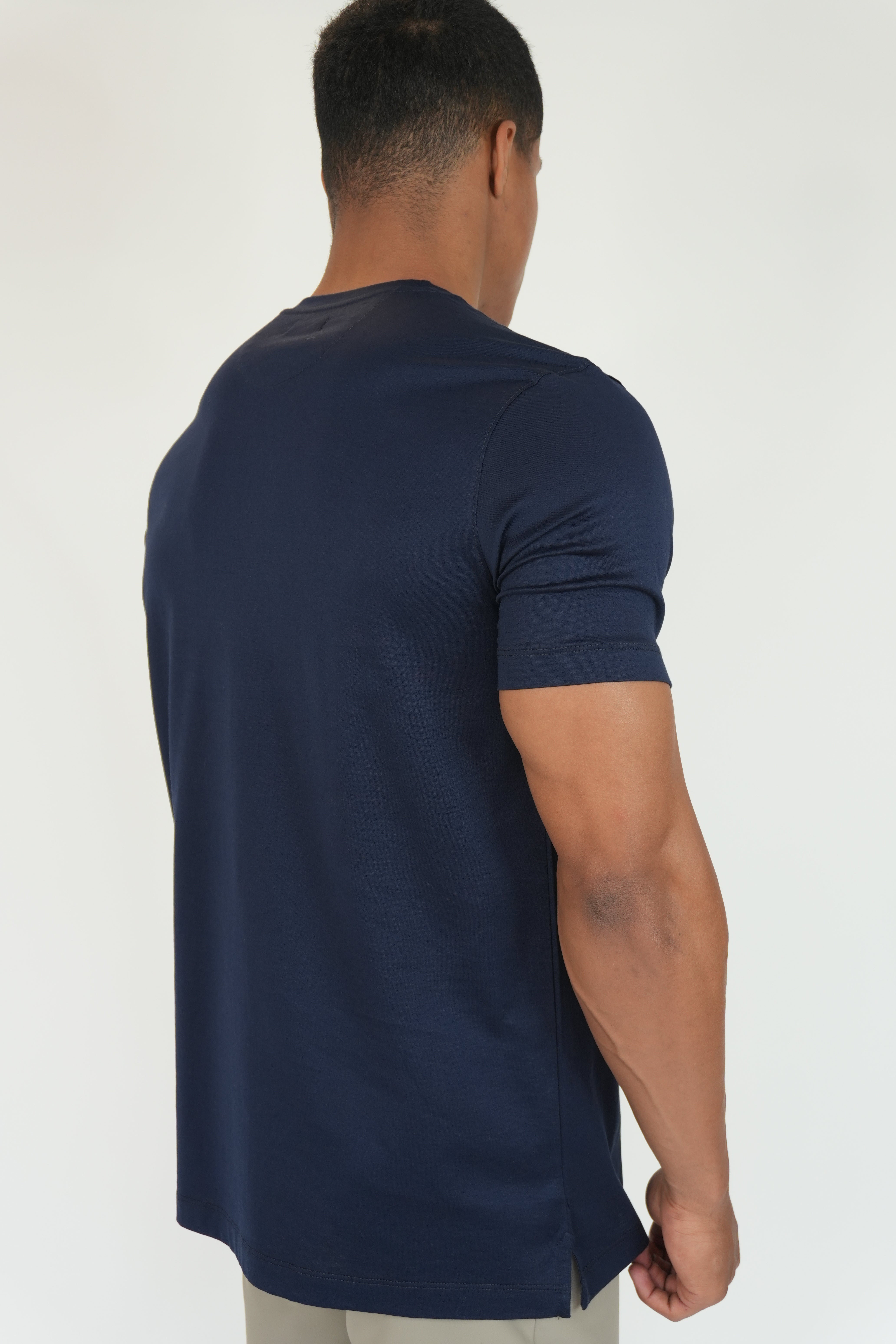 Mercesized T-Shirt Navy Blue