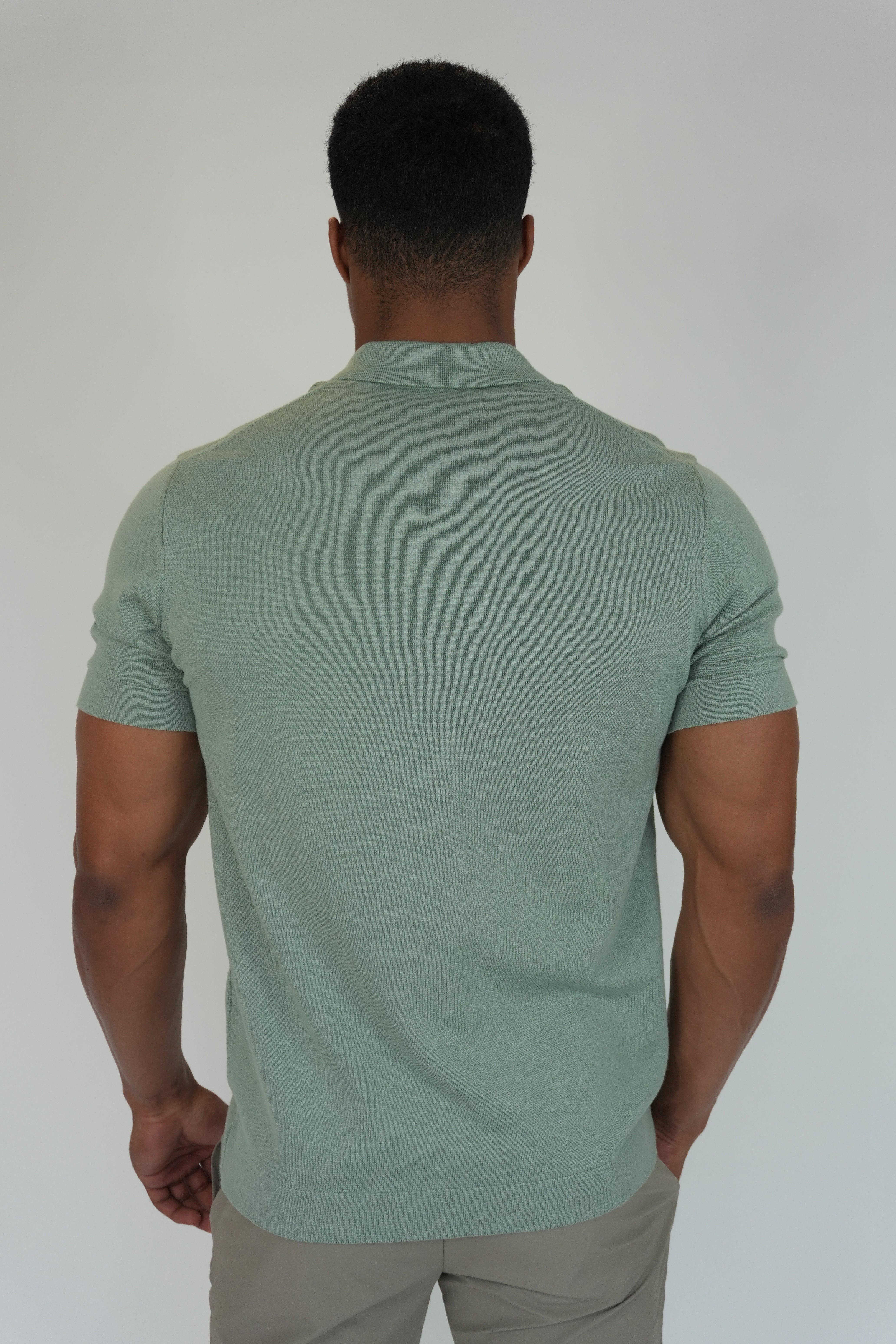 Elan Knit Polo Green