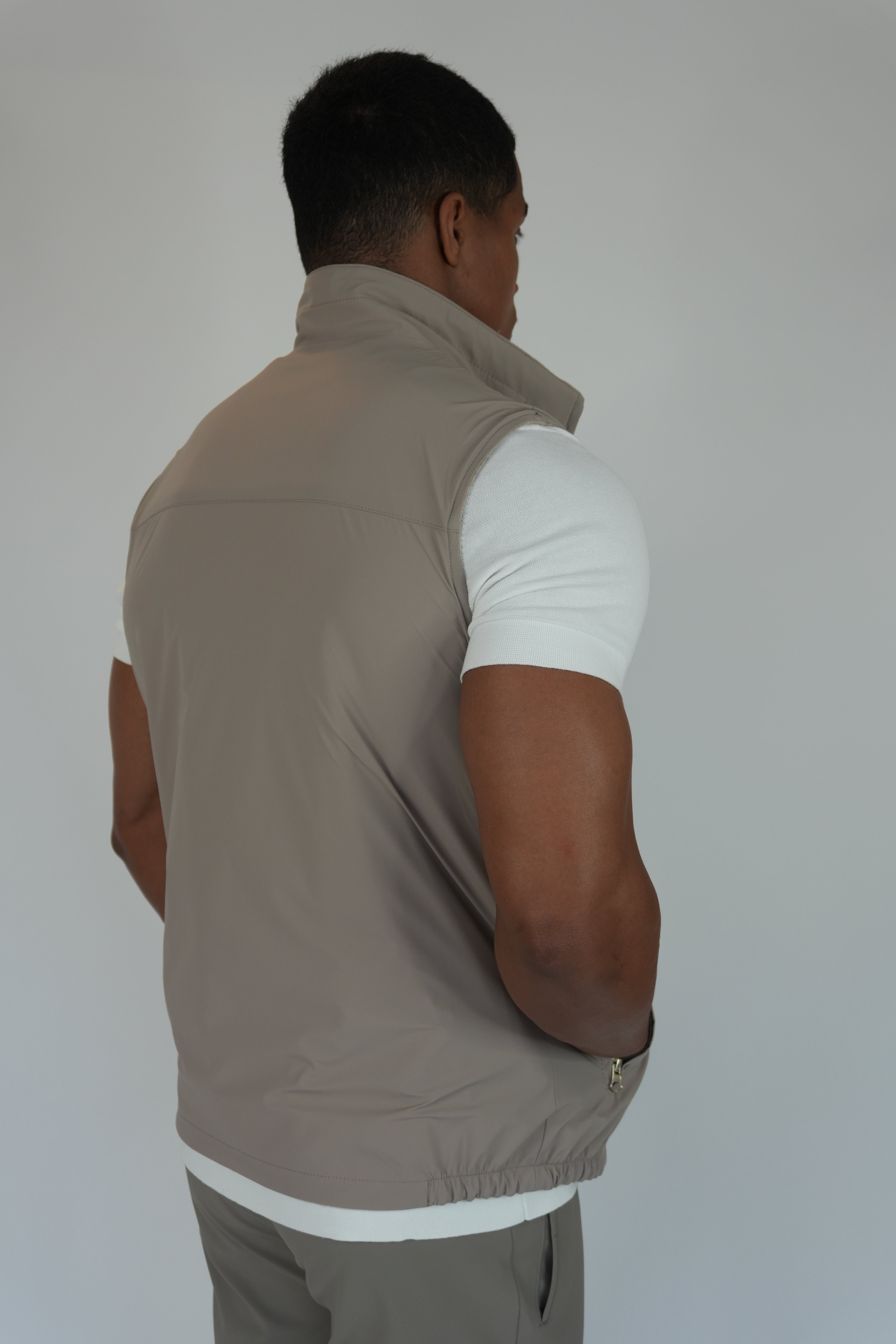 Dubbelzijdige Bodywarmer Beige