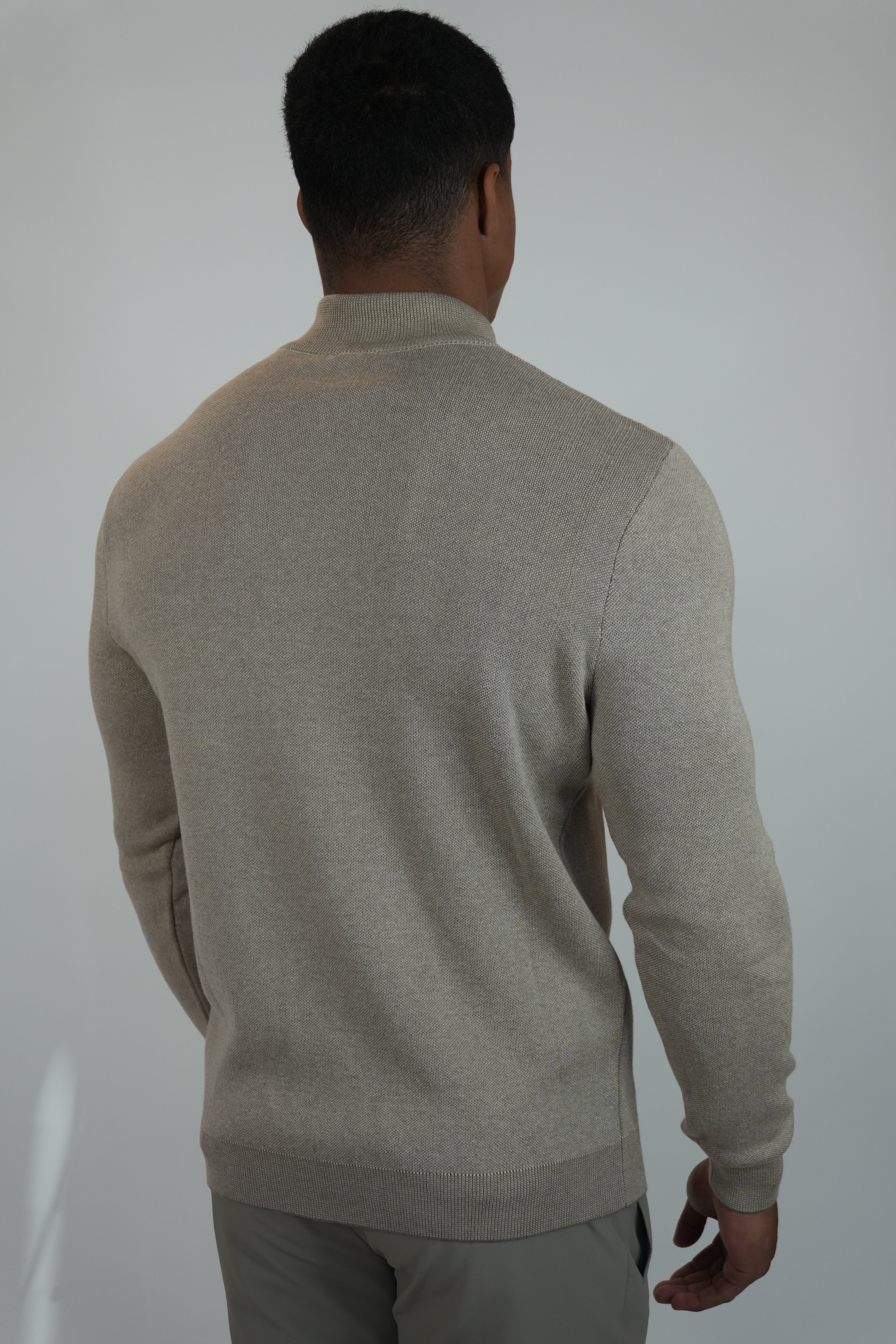Half-Zip Sweater Beige
