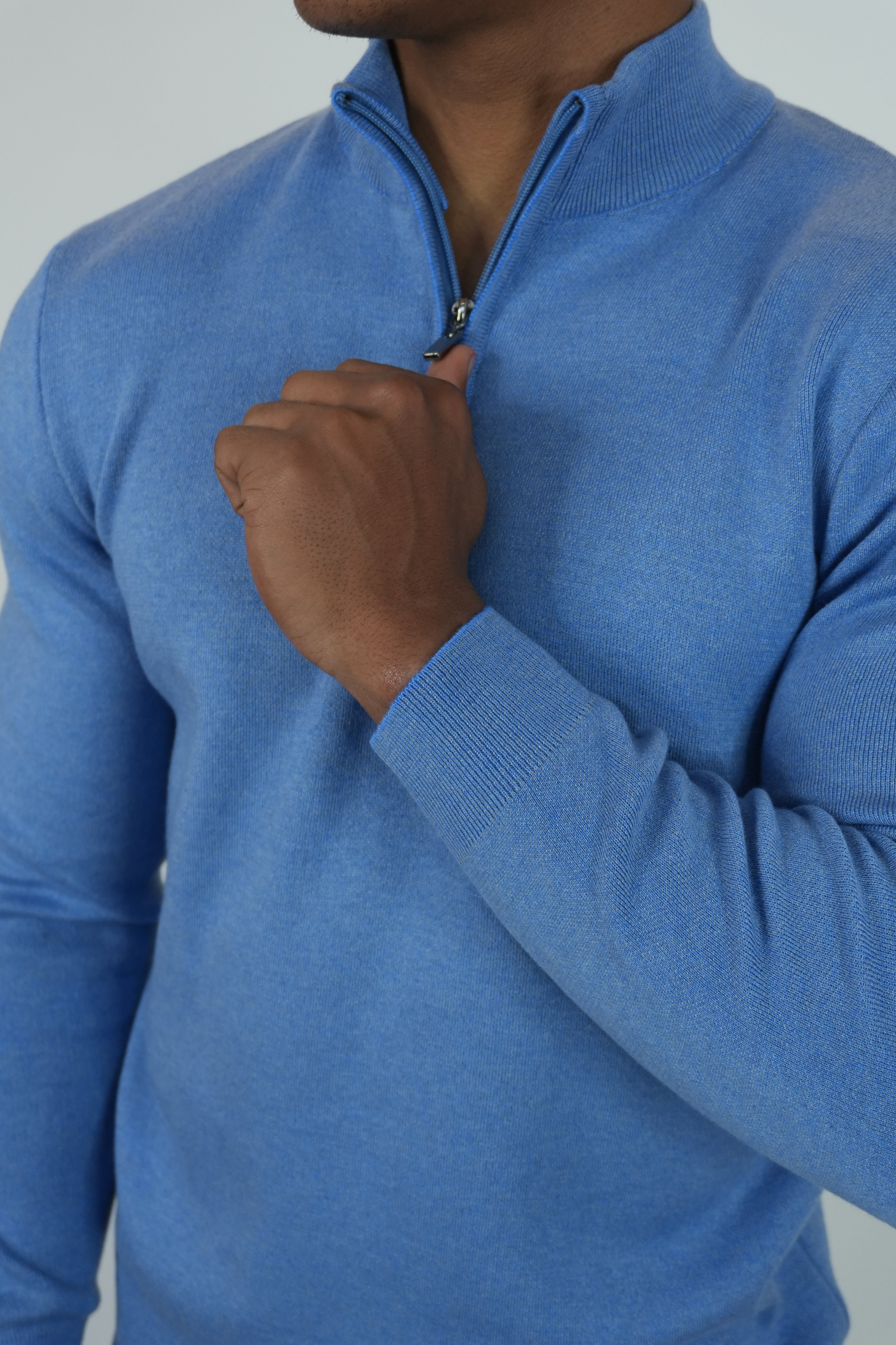 Half-Zip Sweater Blue