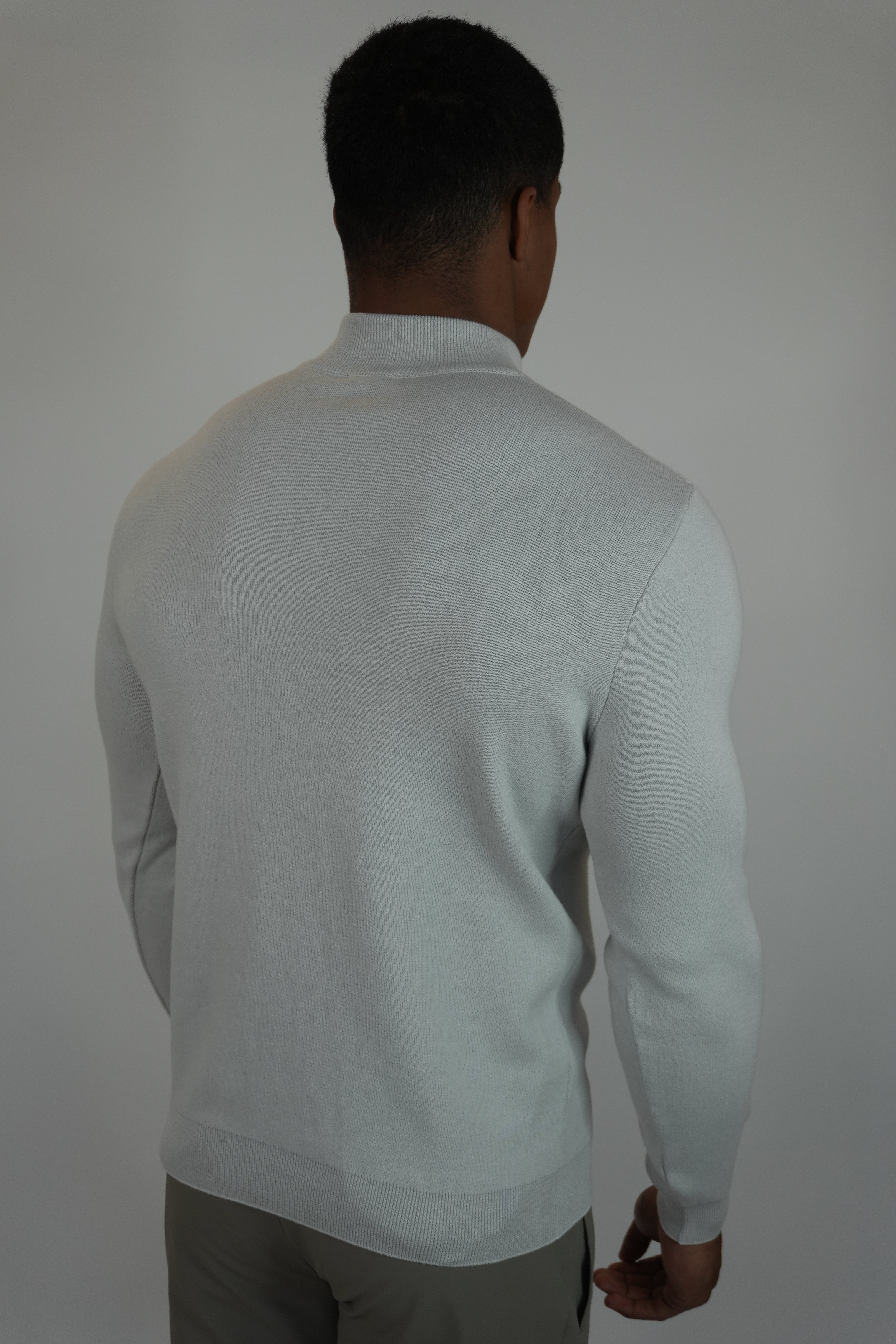 Half-Zip Sweater White