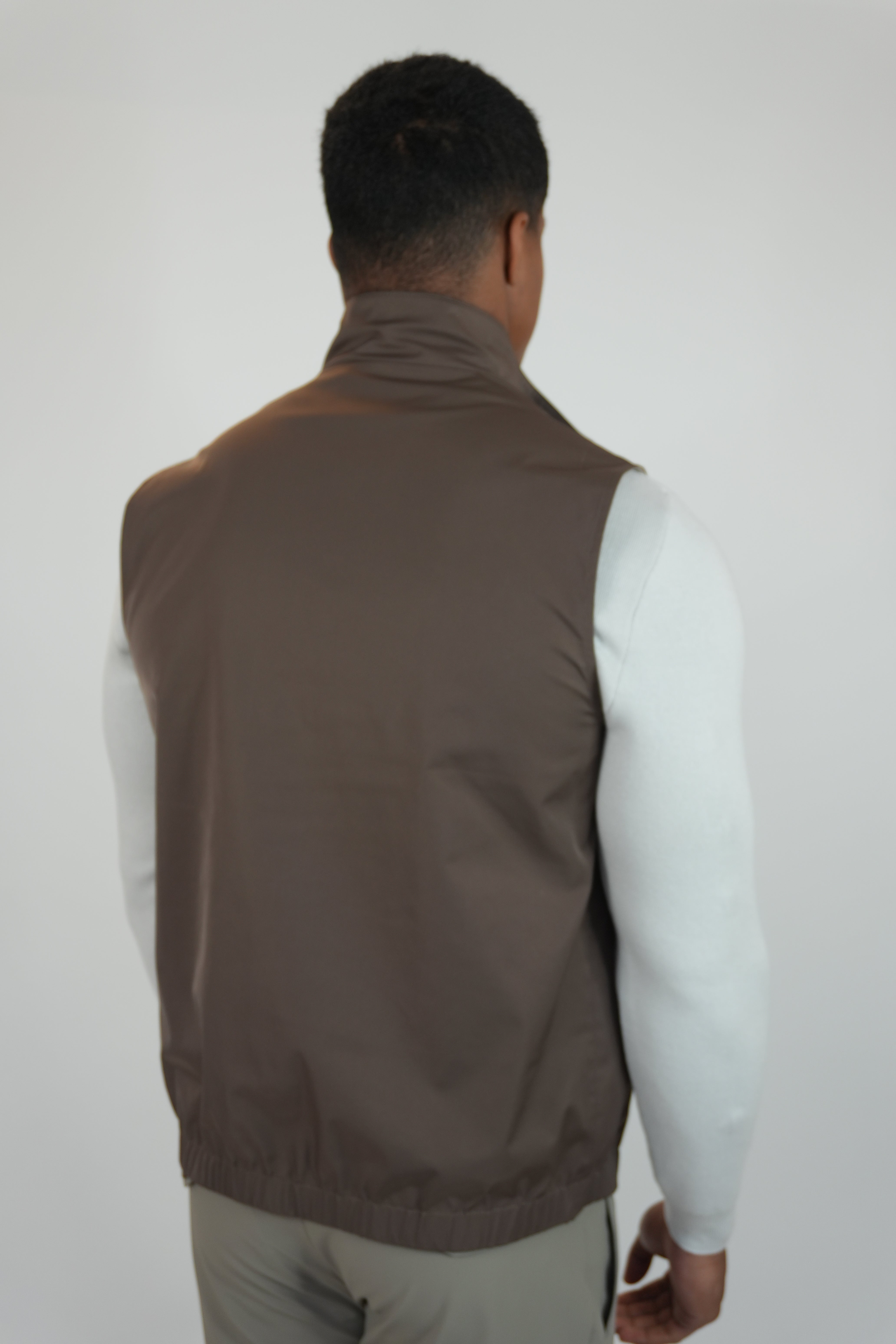Dubbelzijdige Bodywarmer Bruin/Beige