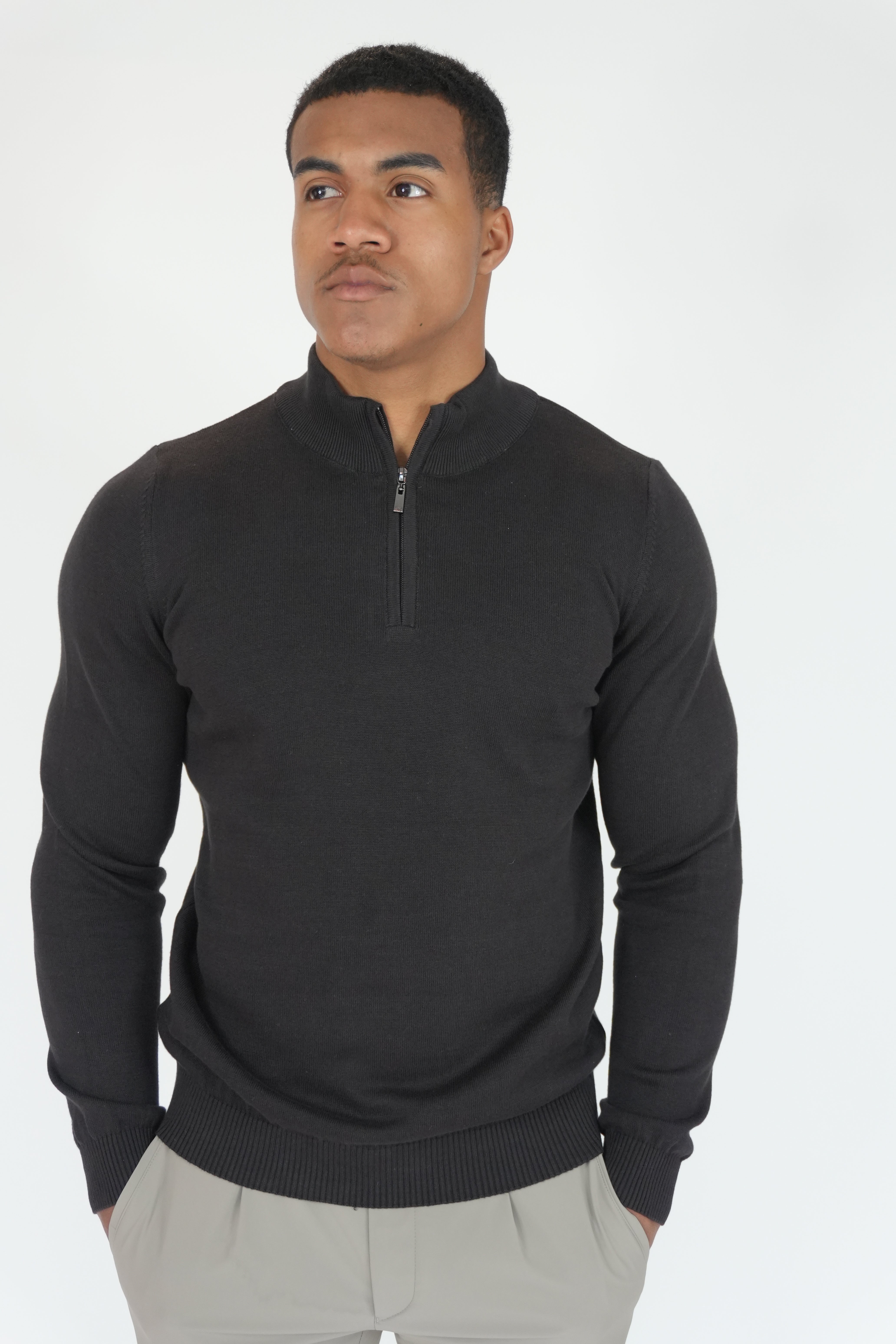 Half-Zip Sweater Black