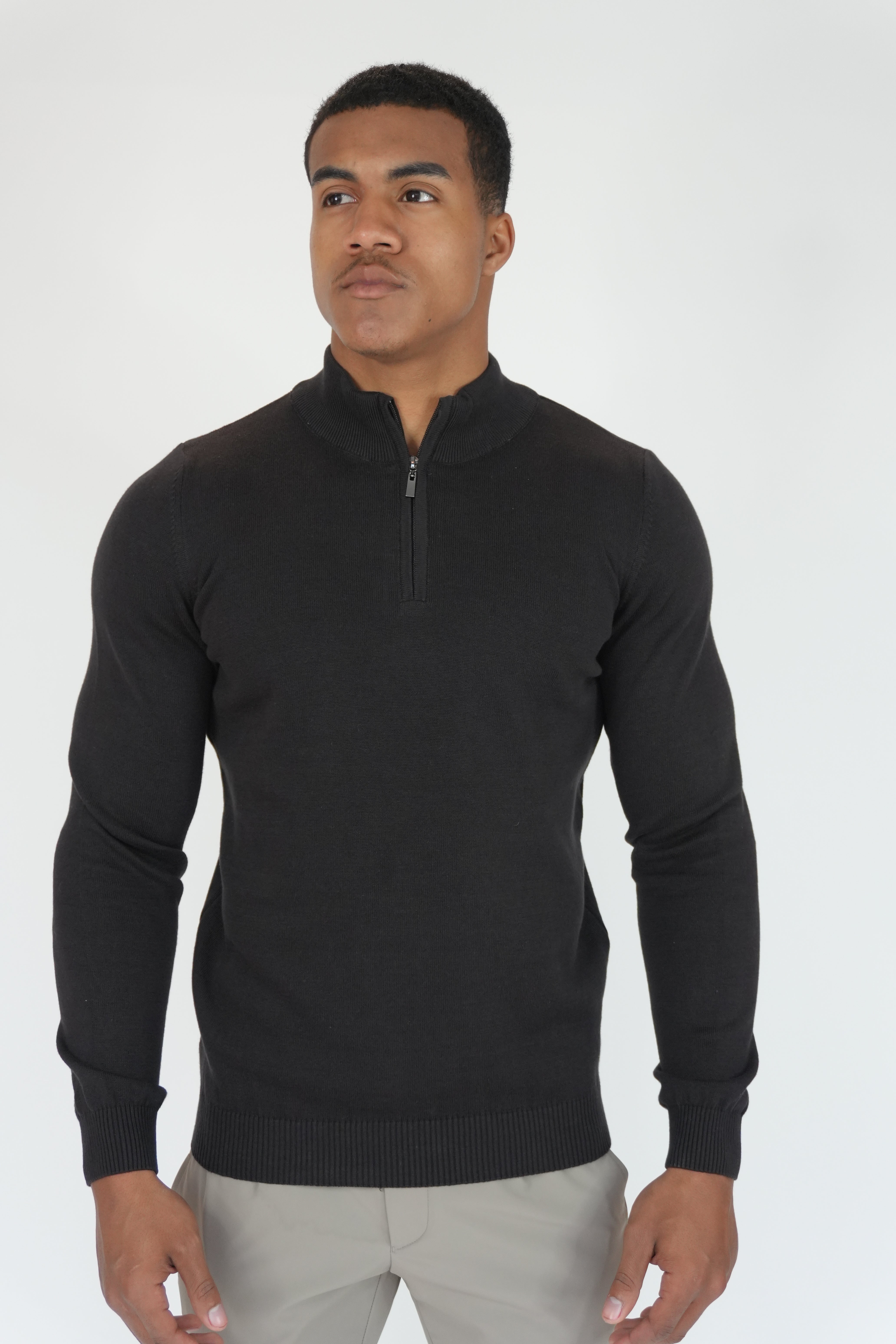 Half-Zip Sweater Black