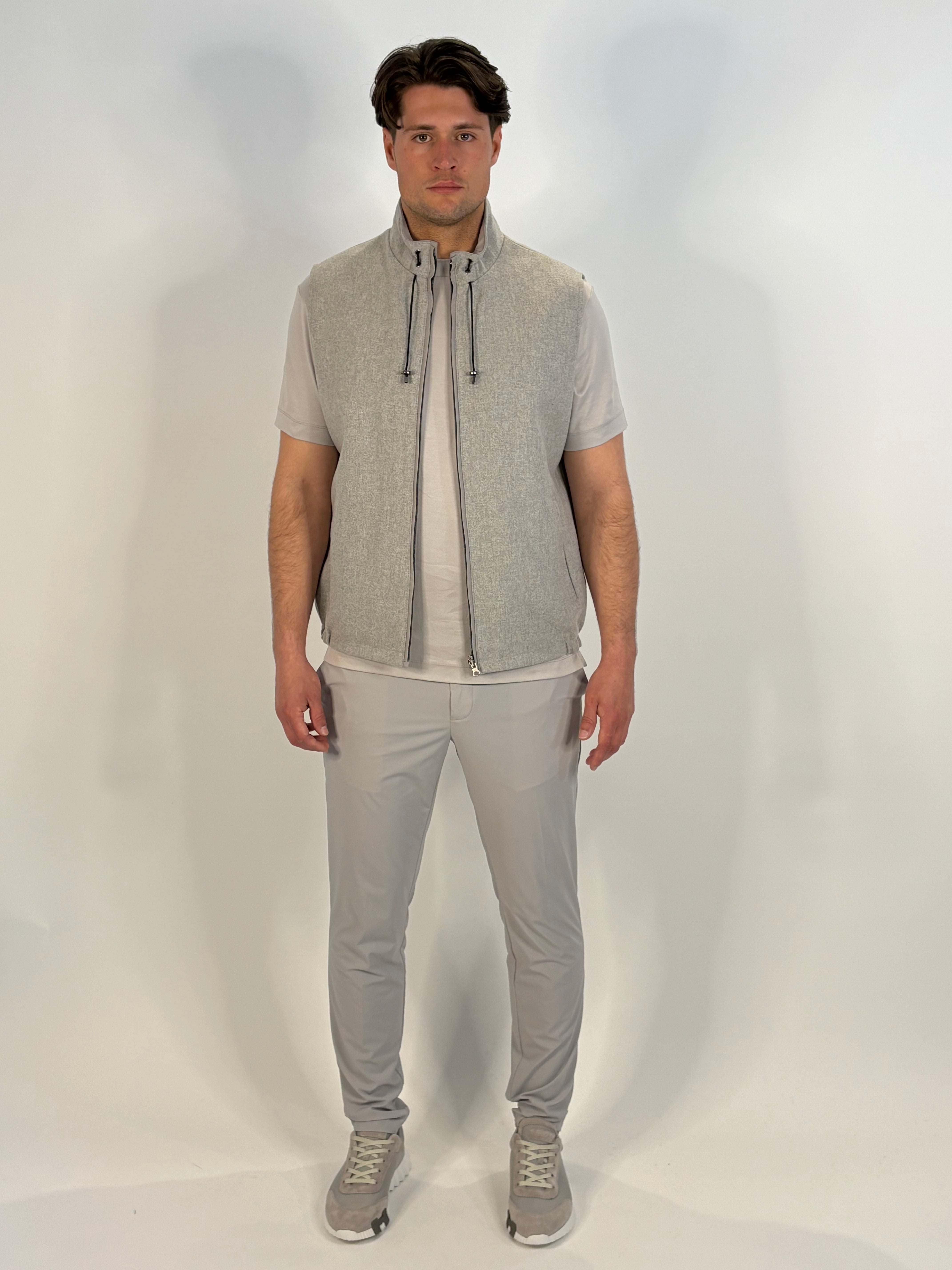 Marfélli Two-Sides Brushed wool Gilet Grey