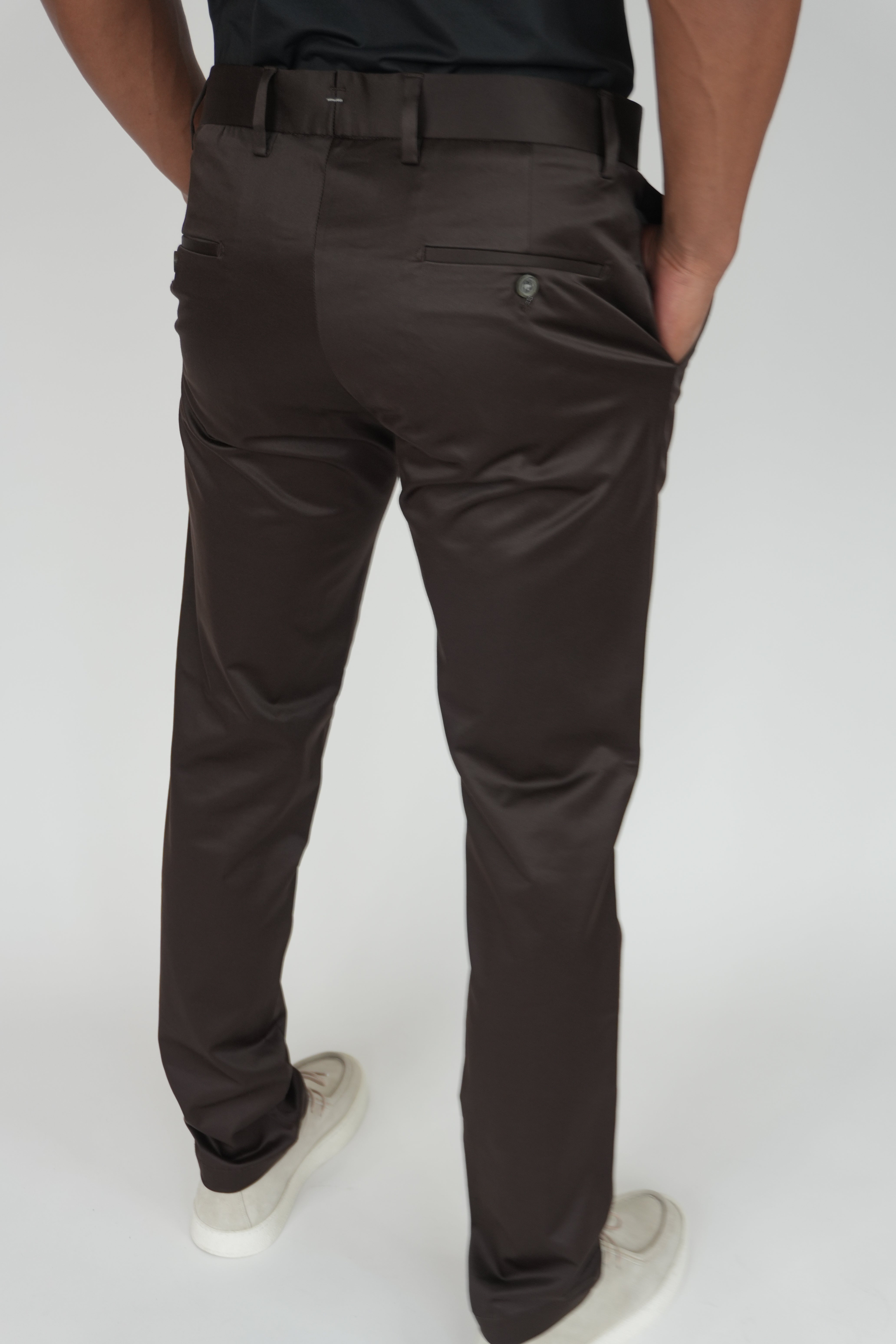 Luxury Pantalon Darkbrown